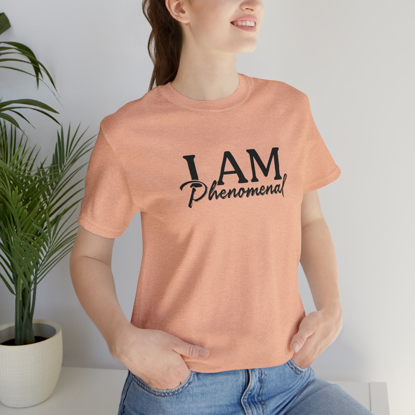 I Am Phenomenal - Black Logo - Unisex Jersey Short Sleeve Tee