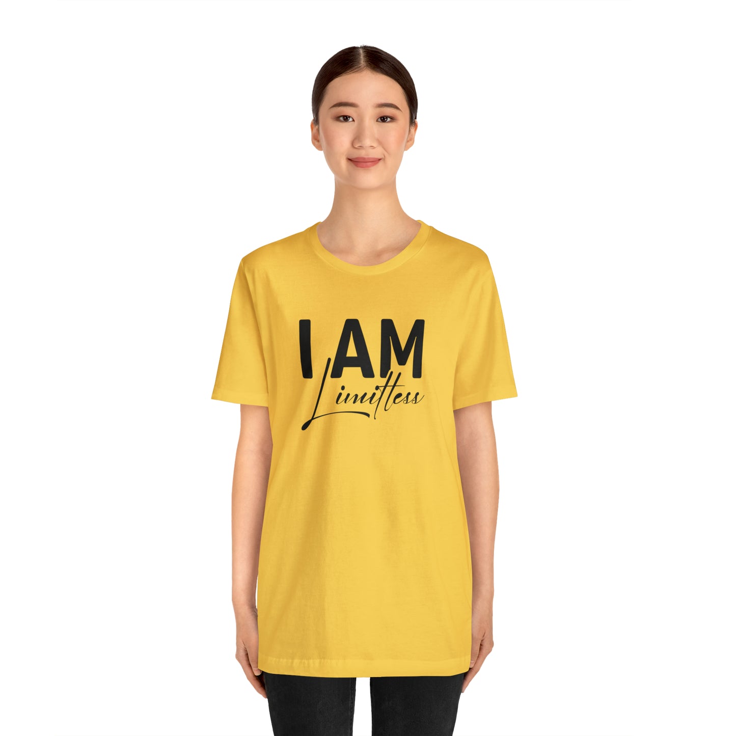 I Am Limitless - Black Logo- Unisex Jersey Short Sleeve Tee