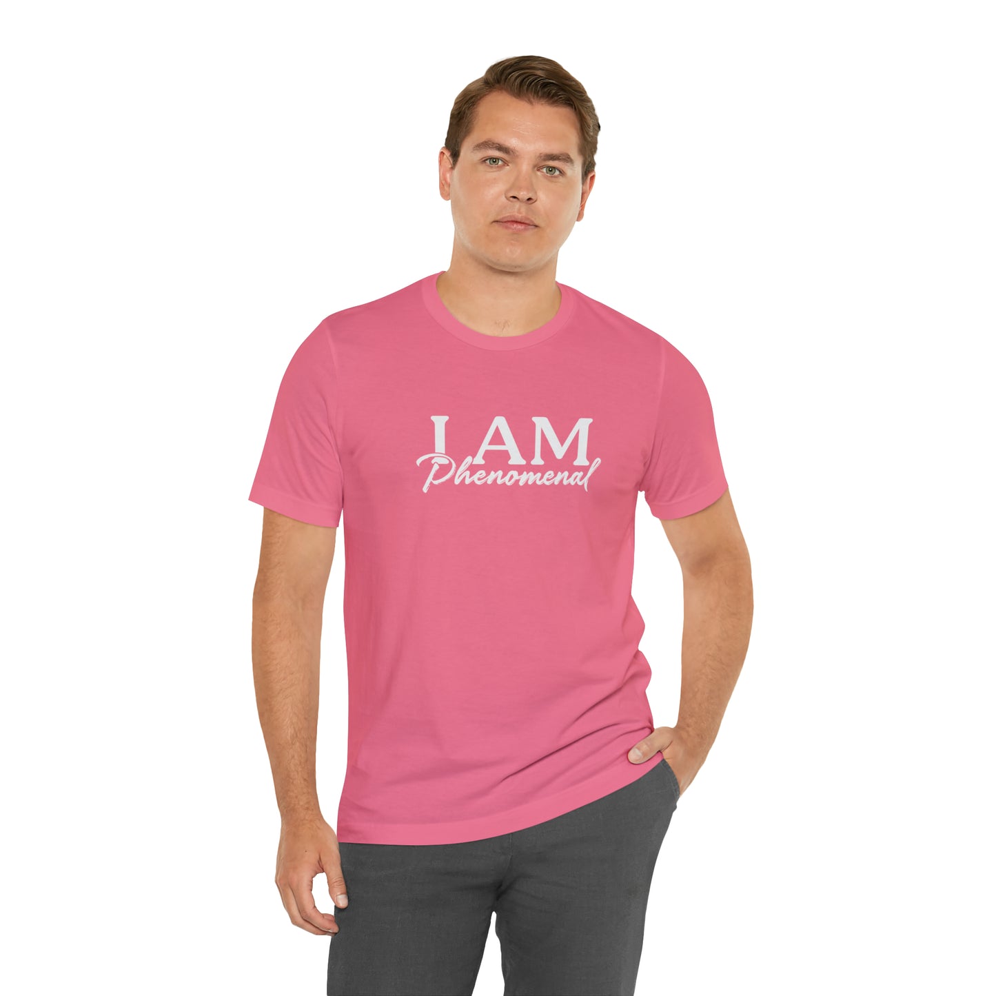 I Am Phenomenal - White Logo - Unisex Jersey Short Sleeve Tee