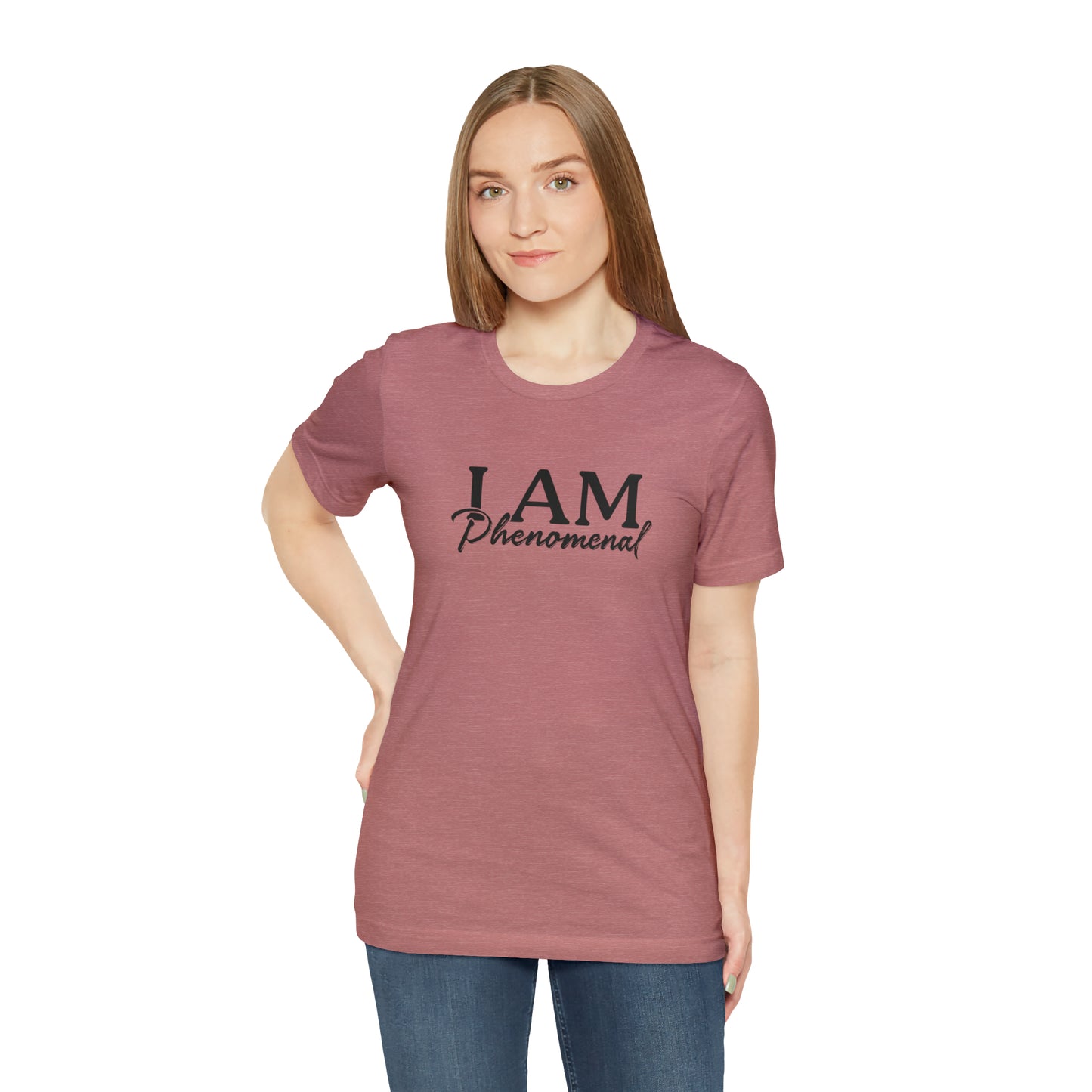 I Am Phenomenal - Black Logo - Unisex Jersey Short Sleeve Tee