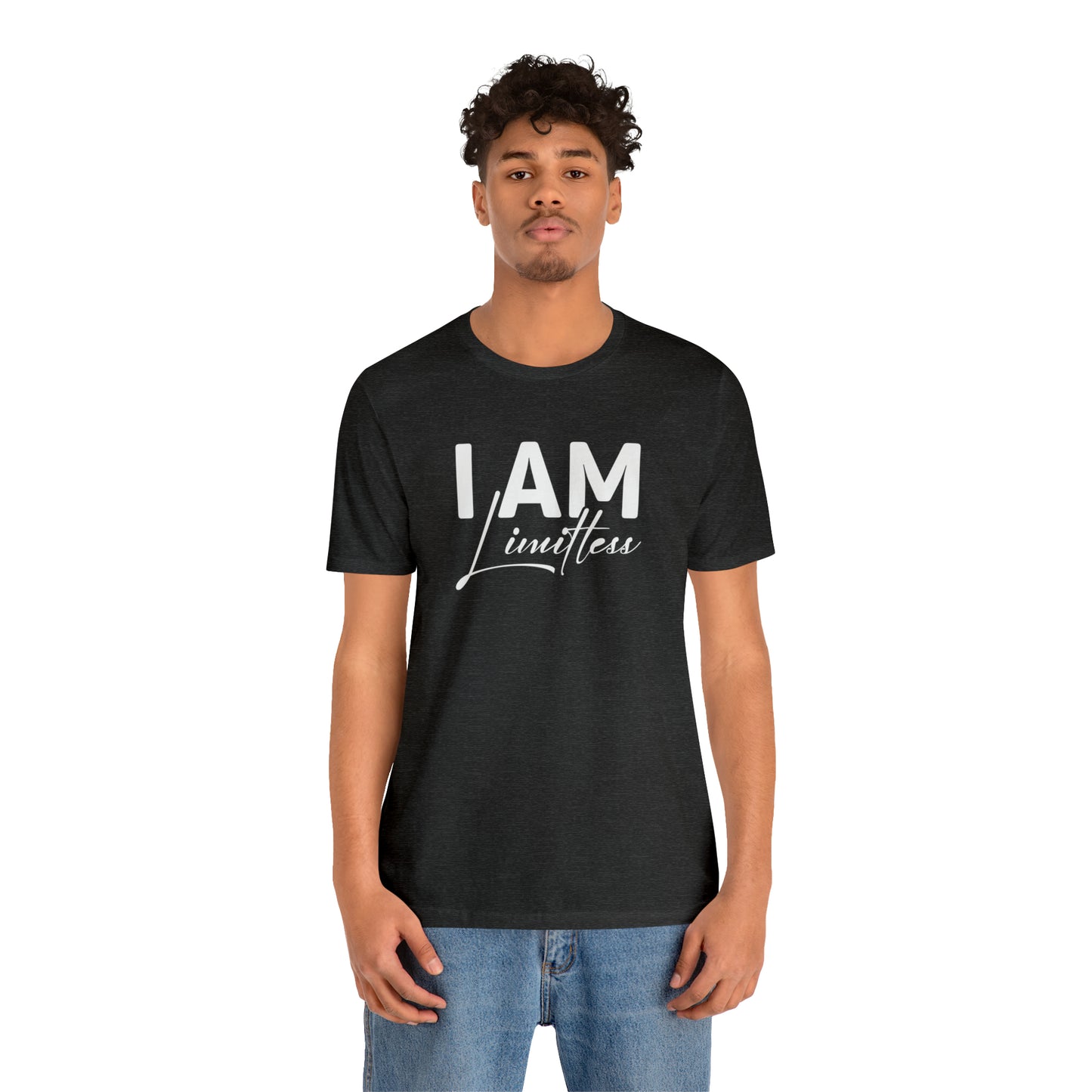 I Am Limitless - White Logo - Unisex Jersey Short Sleeve Tee