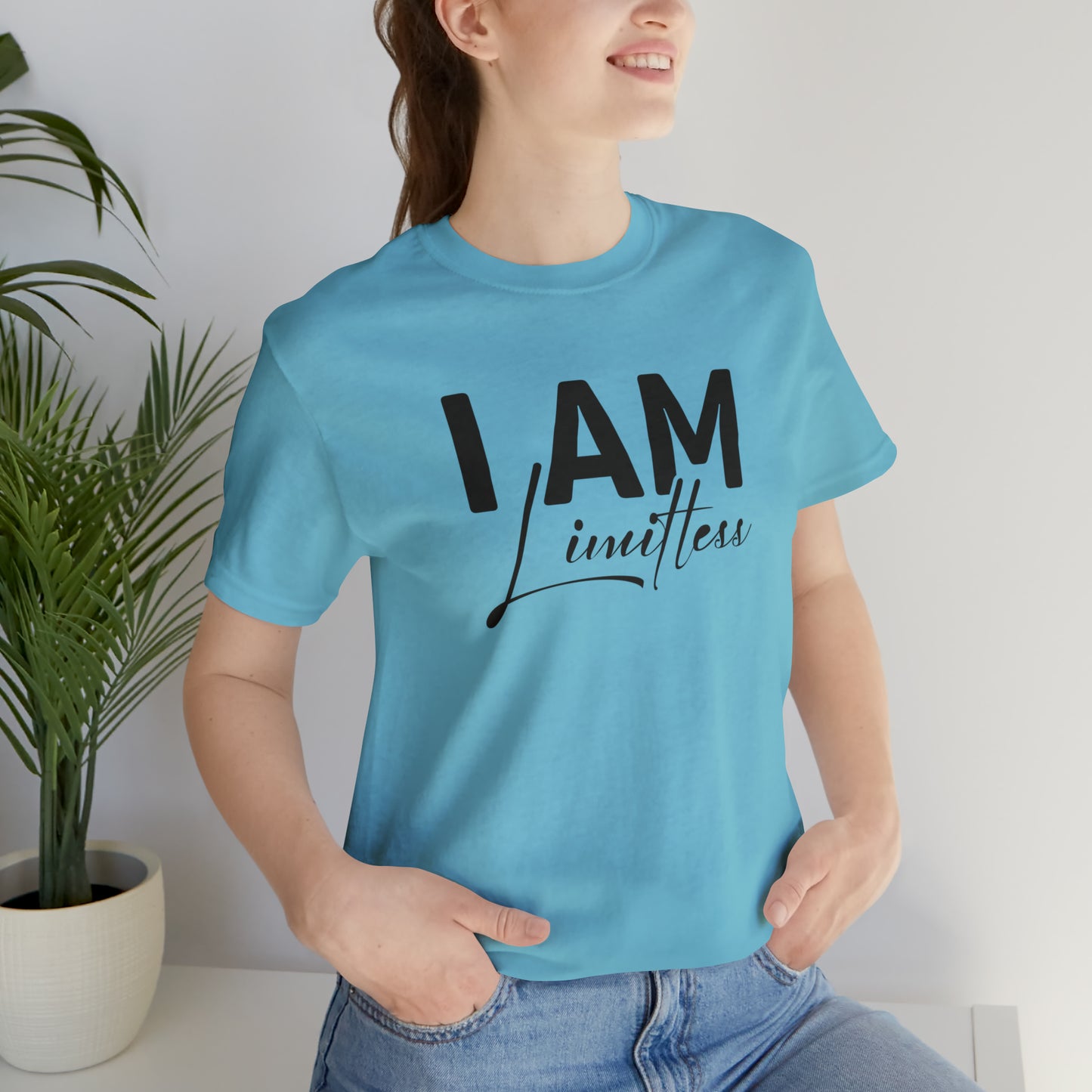 I Am Limitless - Black Logo- Unisex Jersey Short Sleeve Tee