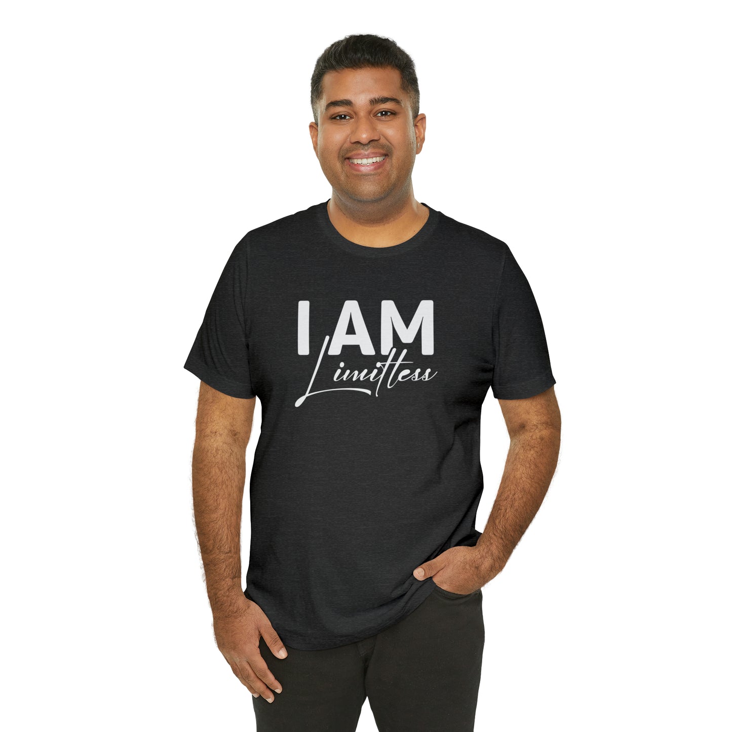 I Am Limitless - White Logo - Unisex Jersey Short Sleeve Tee