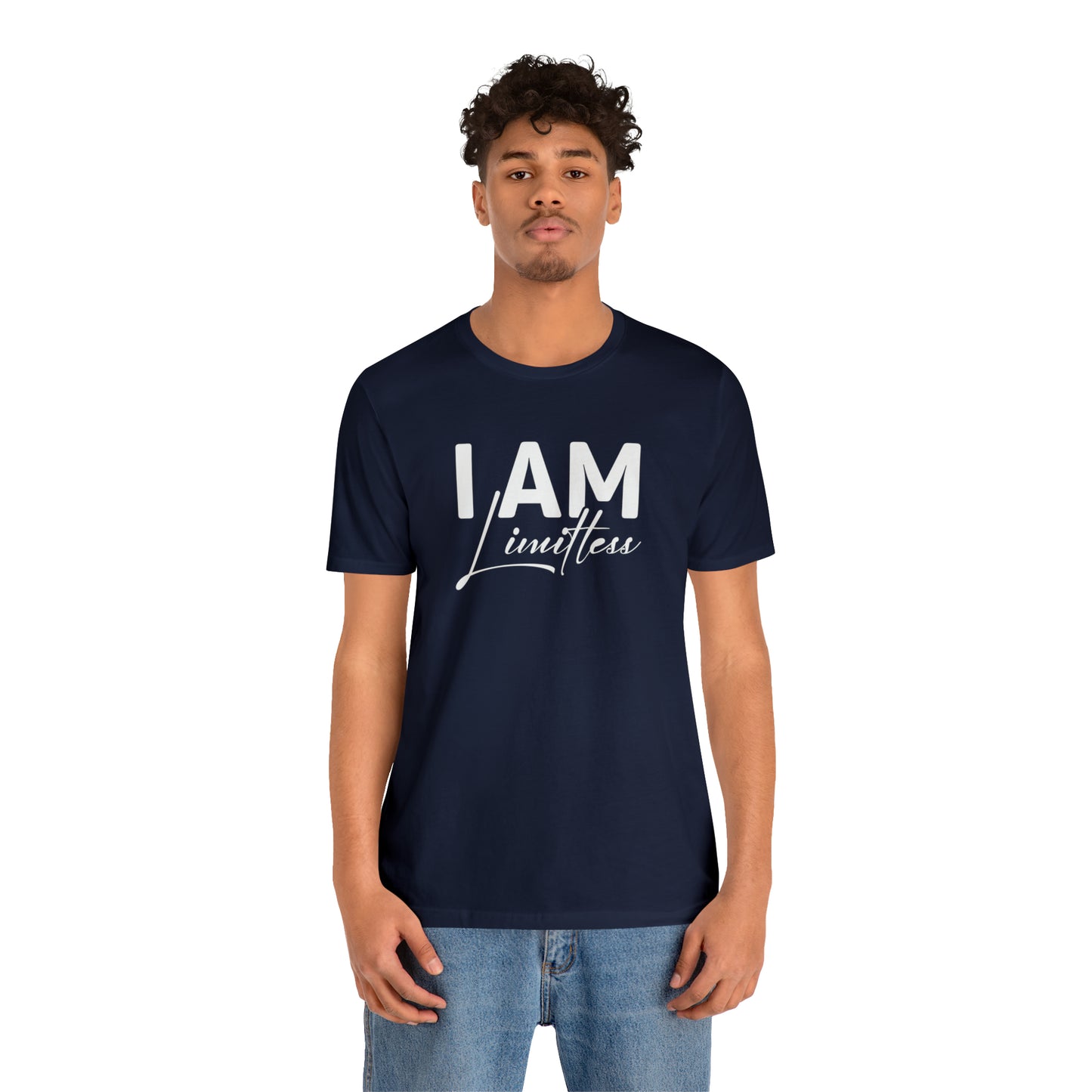 I Am Limitless - White Logo - Unisex Jersey Short Sleeve Tee