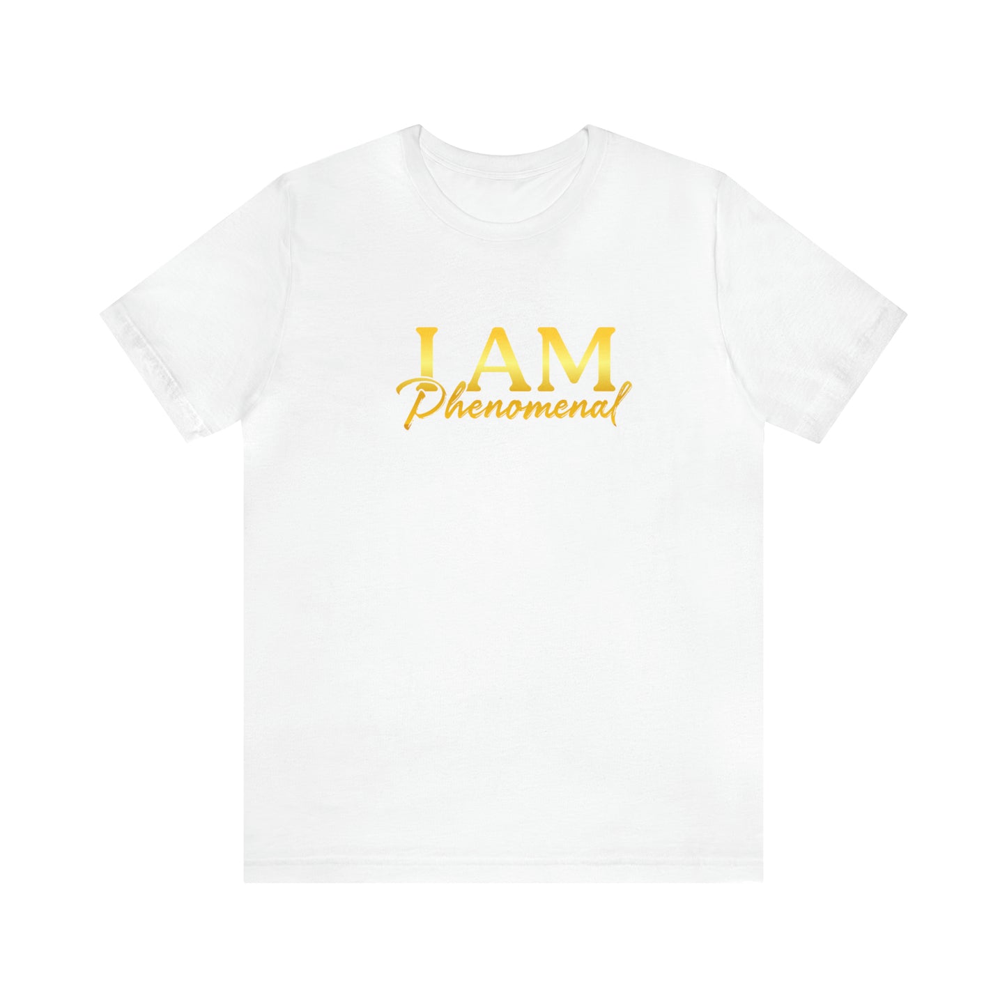 I Am Phenomenal -  Gold Logo- Unisex Jersey Short Sleeve Tee