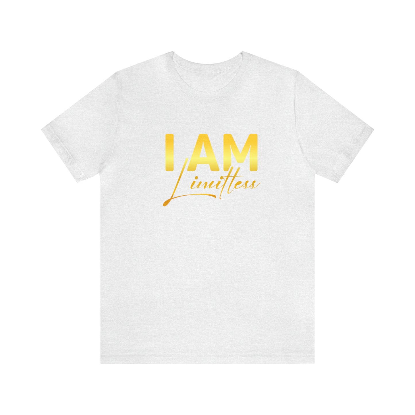 I Am Limitless -  Gold Logo- Unisex Jersey Short Sleeve Tee