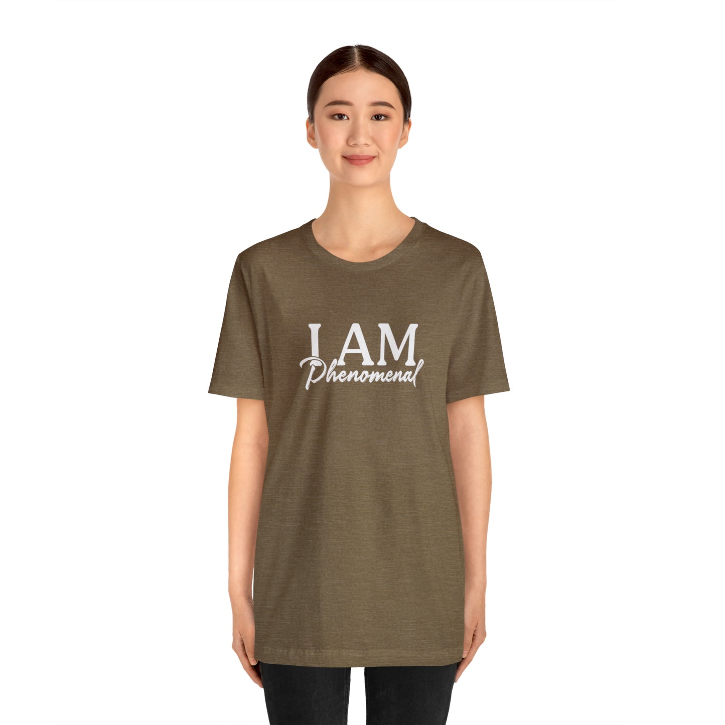 I Am Phenomenal - White Logo - Unisex Jersey Short Sleeve Tee