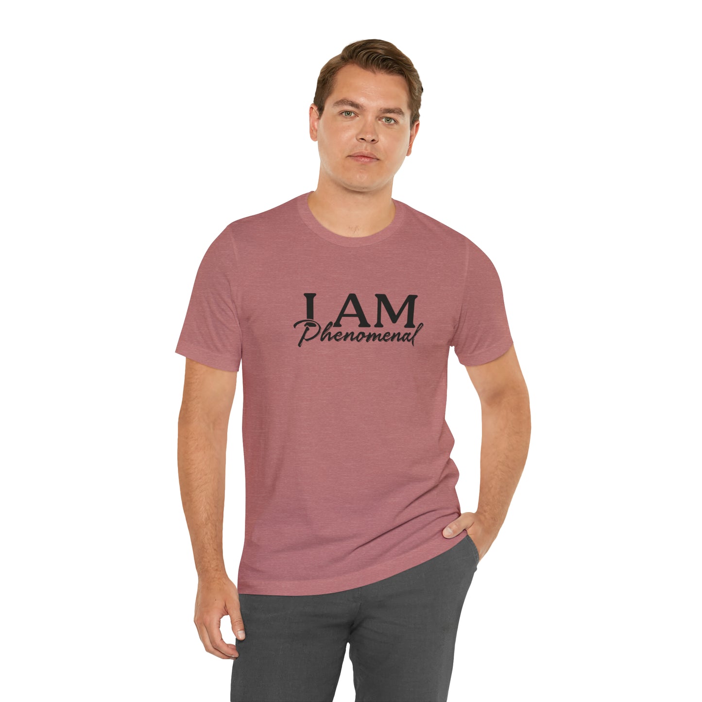 I Am Phenomenal - Black Logo - Unisex Jersey Short Sleeve Tee