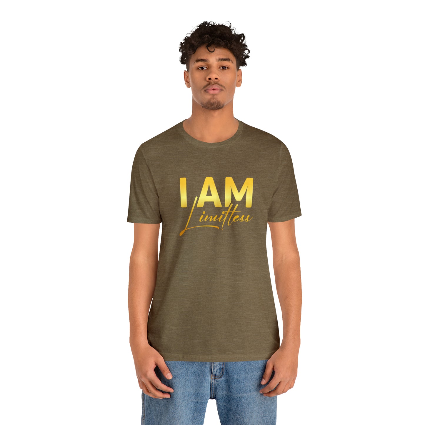 I Am Limitless -  Gold Logo- Unisex Jersey Short Sleeve Tee