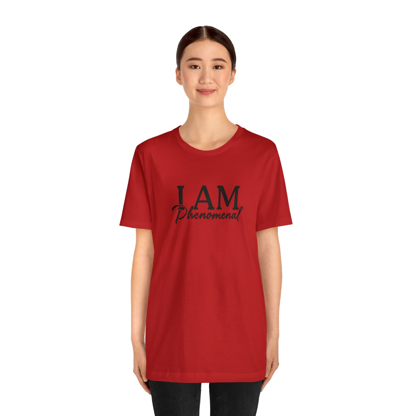 I Am Phenomenal - Black Logo - Unisex Jersey Short Sleeve Tee