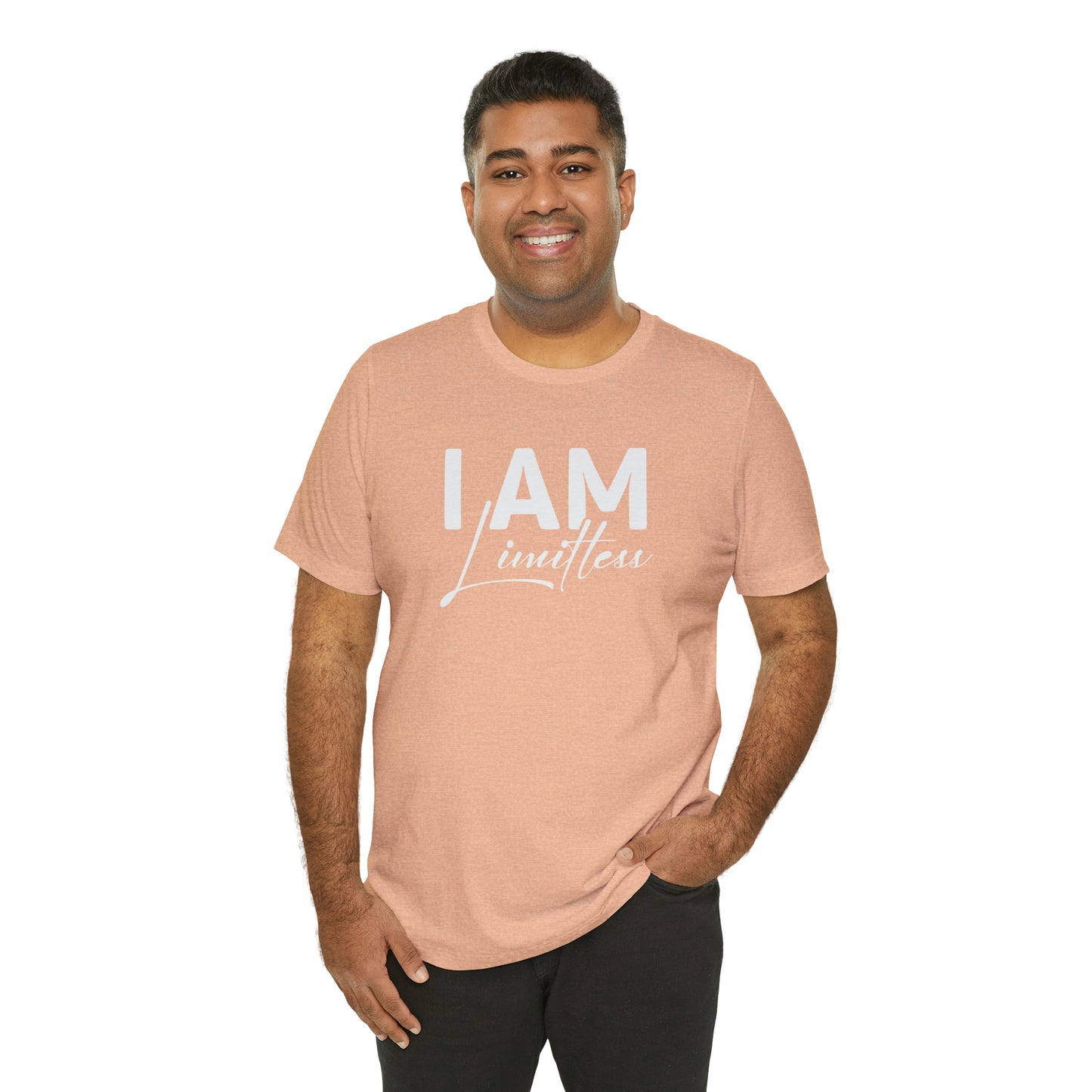 I Am Limitless - White Logo - Unisex Jersey Short Sleeve Tee