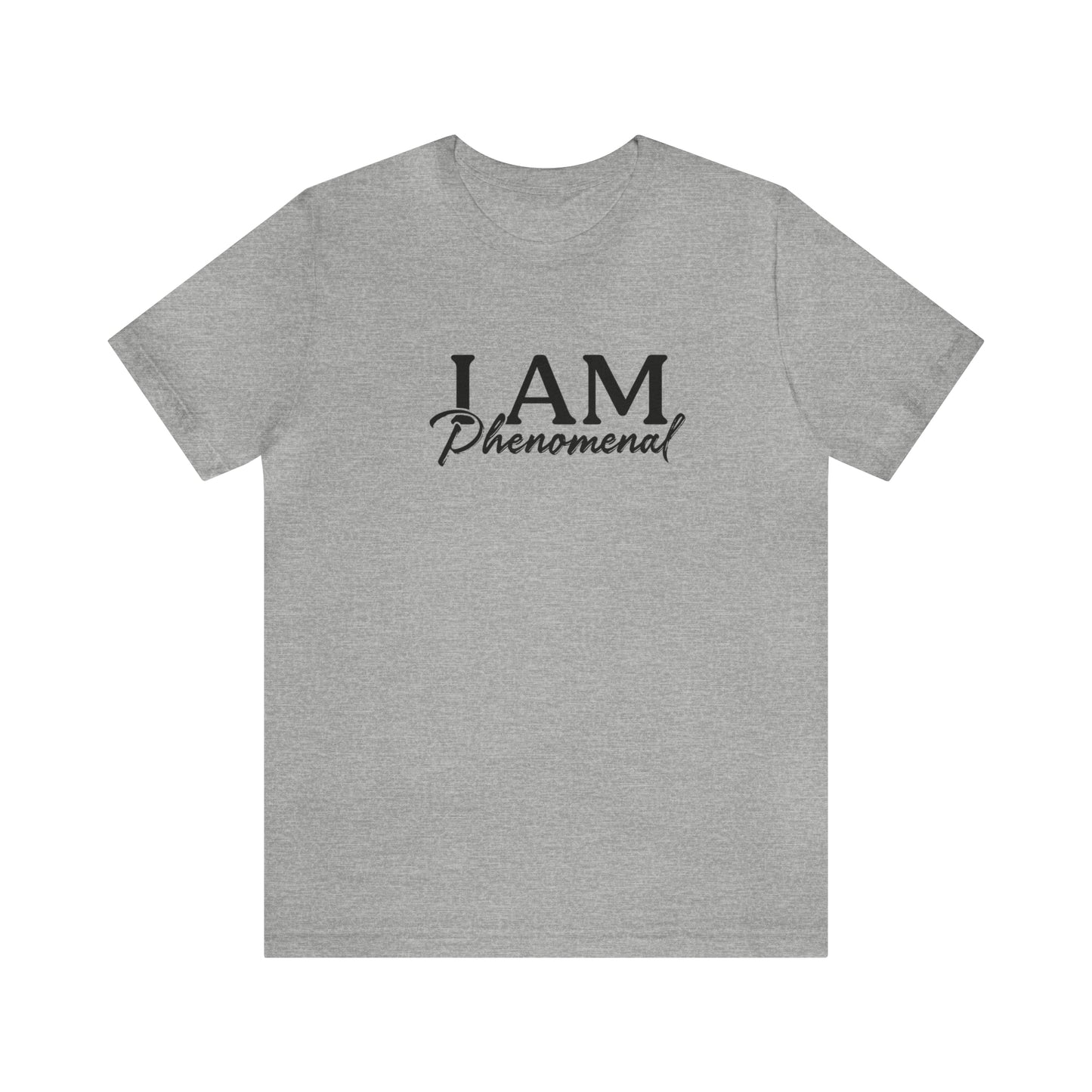 I Am Phenomenal - Black Logo - Unisex Jersey Short Sleeve Tee