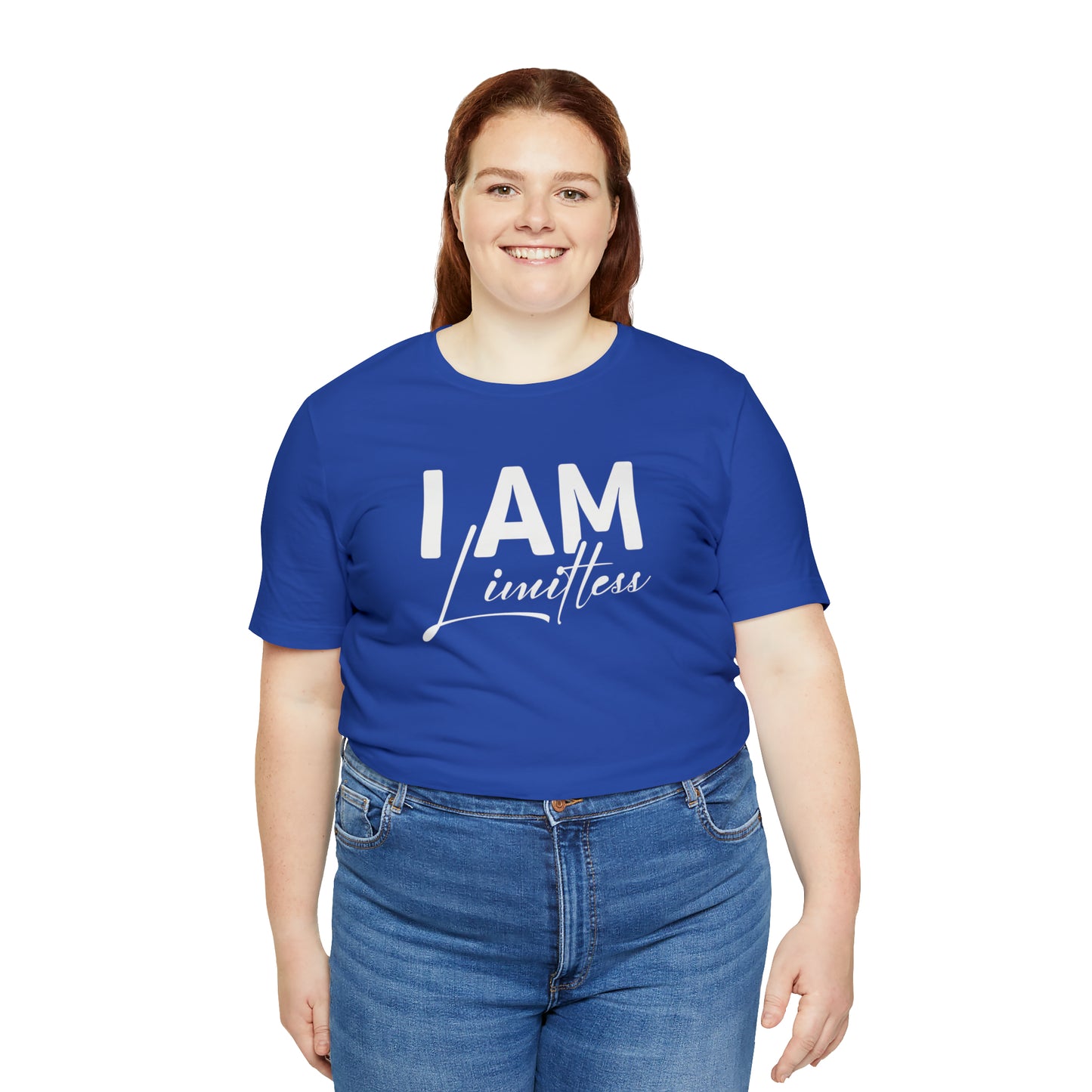 I Am Limitless - White Logo - Unisex Jersey Short Sleeve Tee