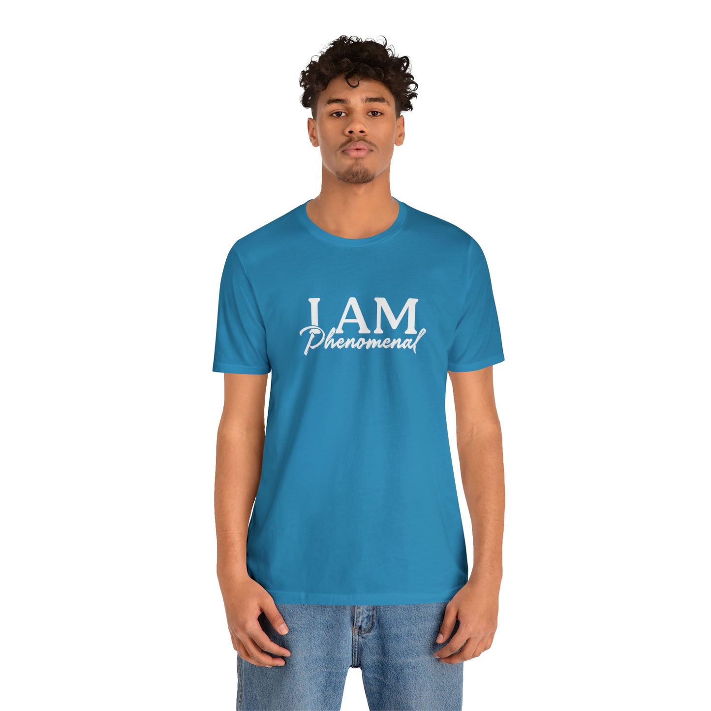 I Am Phenomenal - White Logo - Unisex Jersey Short Sleeve Tee