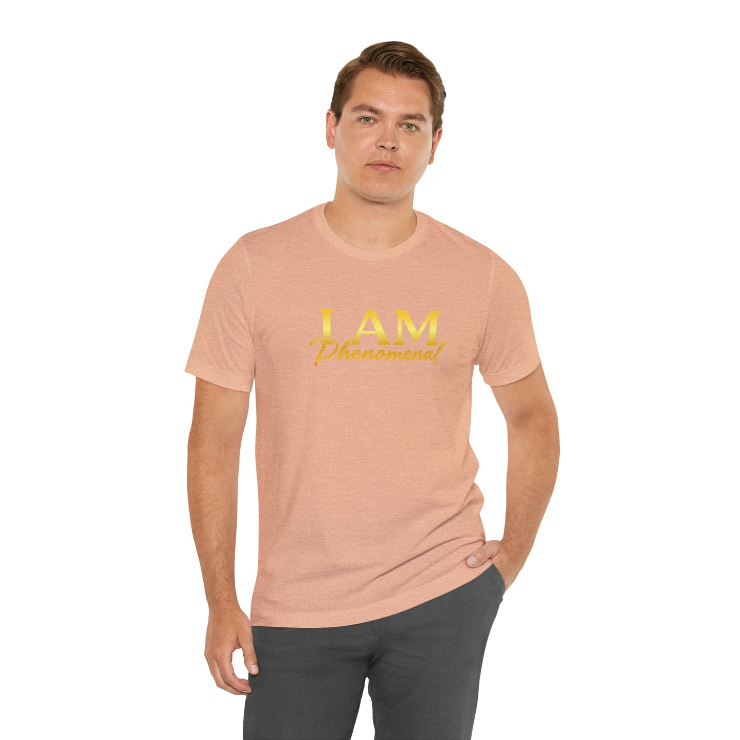 I Am Phenomenal -  Gold Logo- Unisex Jersey Short Sleeve Tee