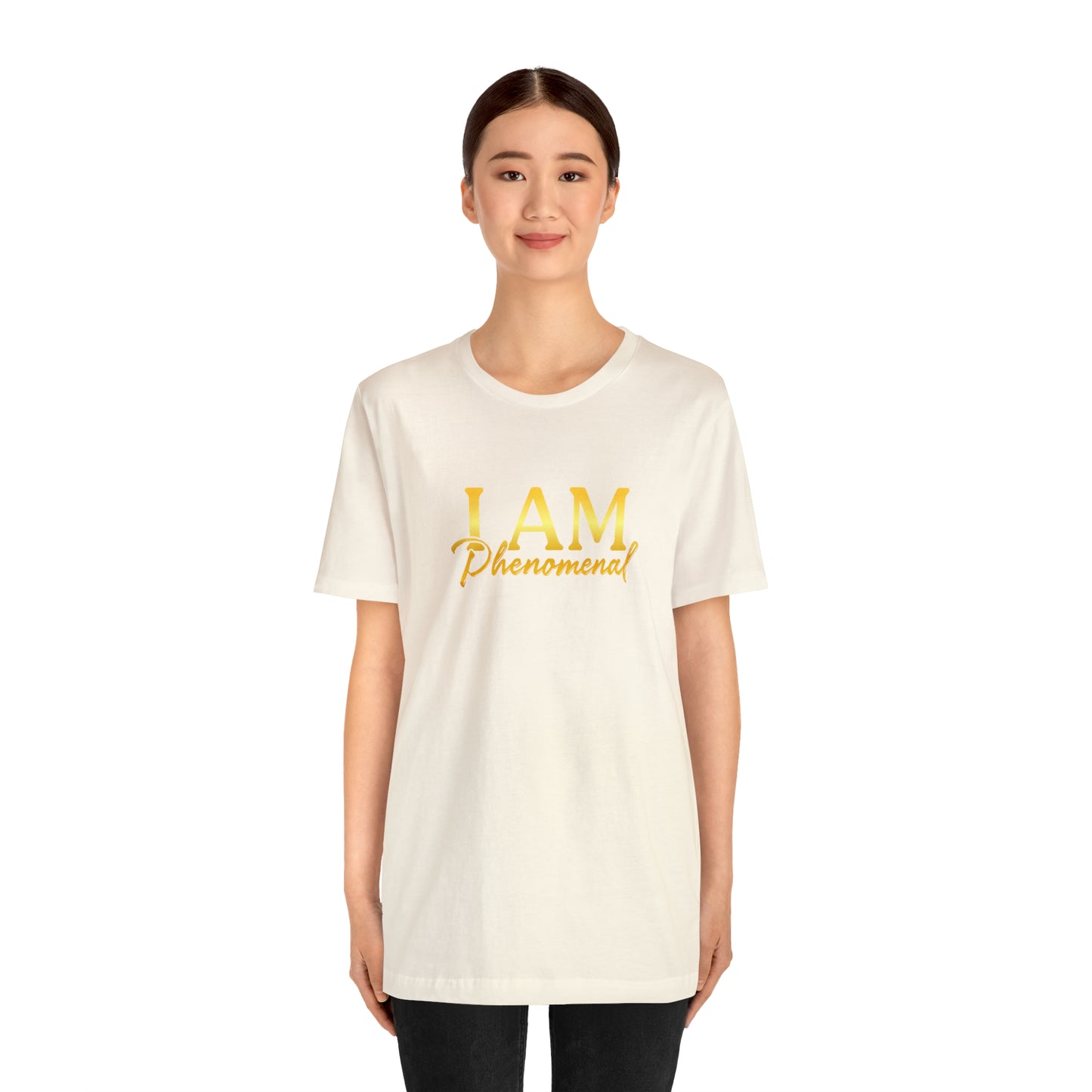 I Am Phenomenal -  Gold Logo- Unisex Jersey Short Sleeve Tee