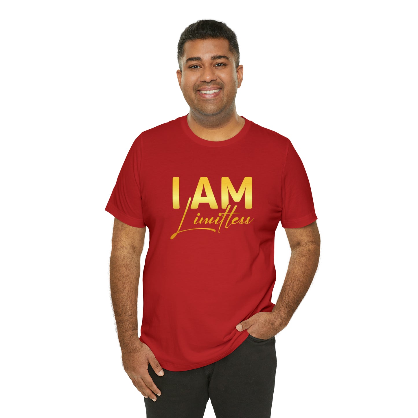 I Am Limitless -  Gold Logo- Unisex Jersey Short Sleeve Tee