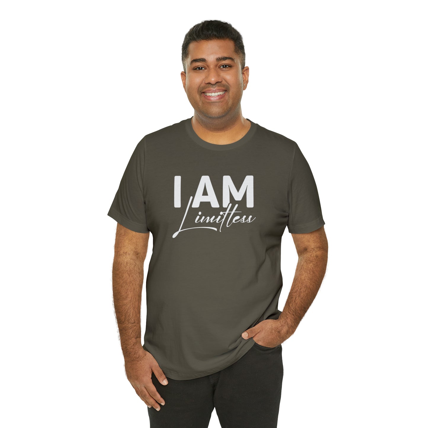 I Am Limitless - White Logo - Unisex Jersey Short Sleeve Tee