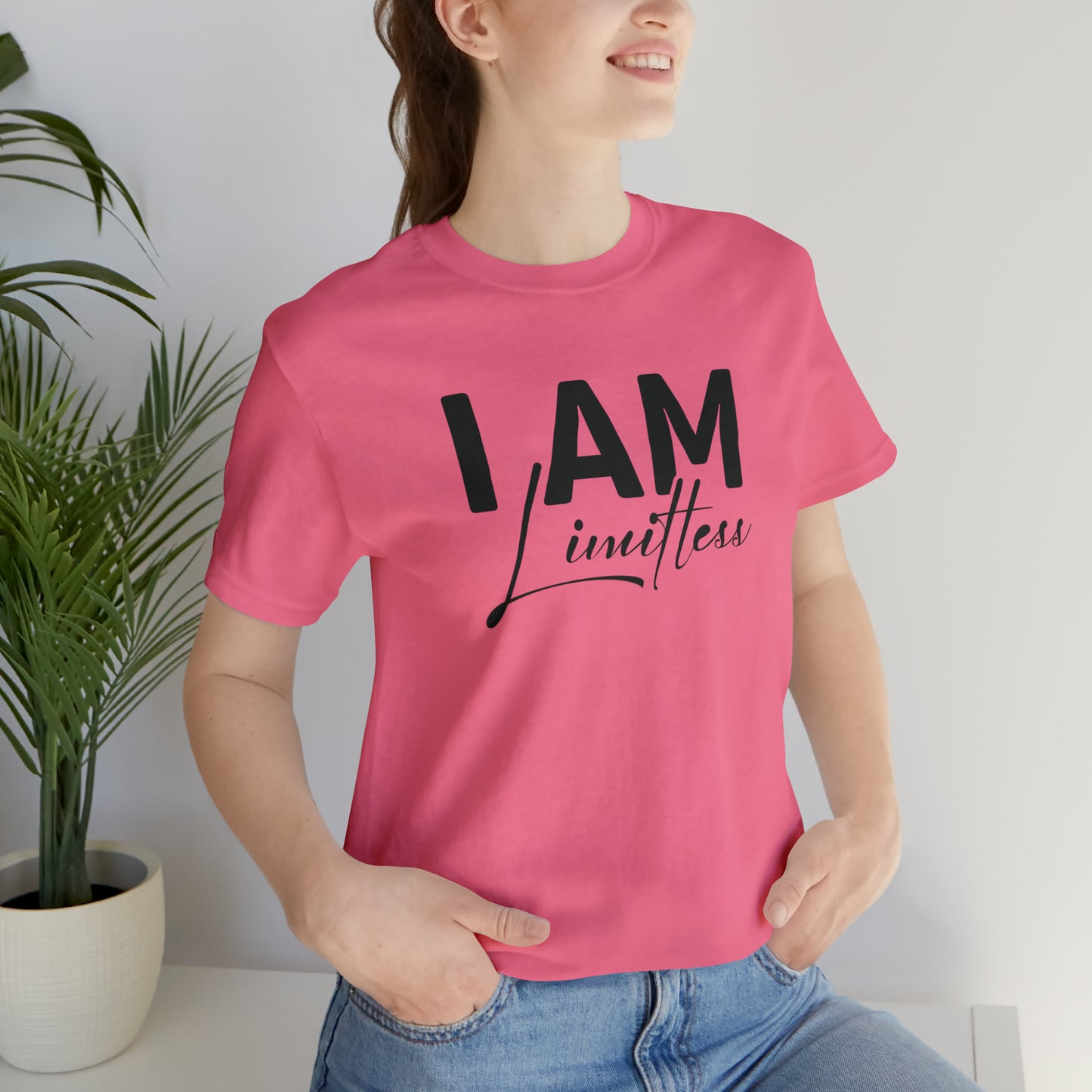 I Am Limitless - Black Logo- Unisex Jersey Short Sleeve Tee