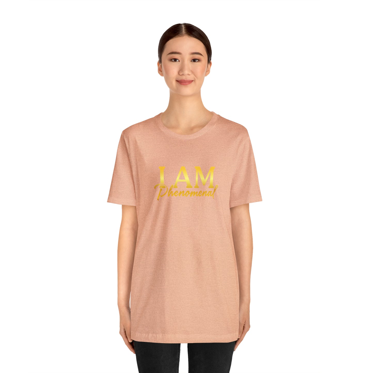 I Am Phenomenal -  Gold Logo- Unisex Jersey Short Sleeve Tee