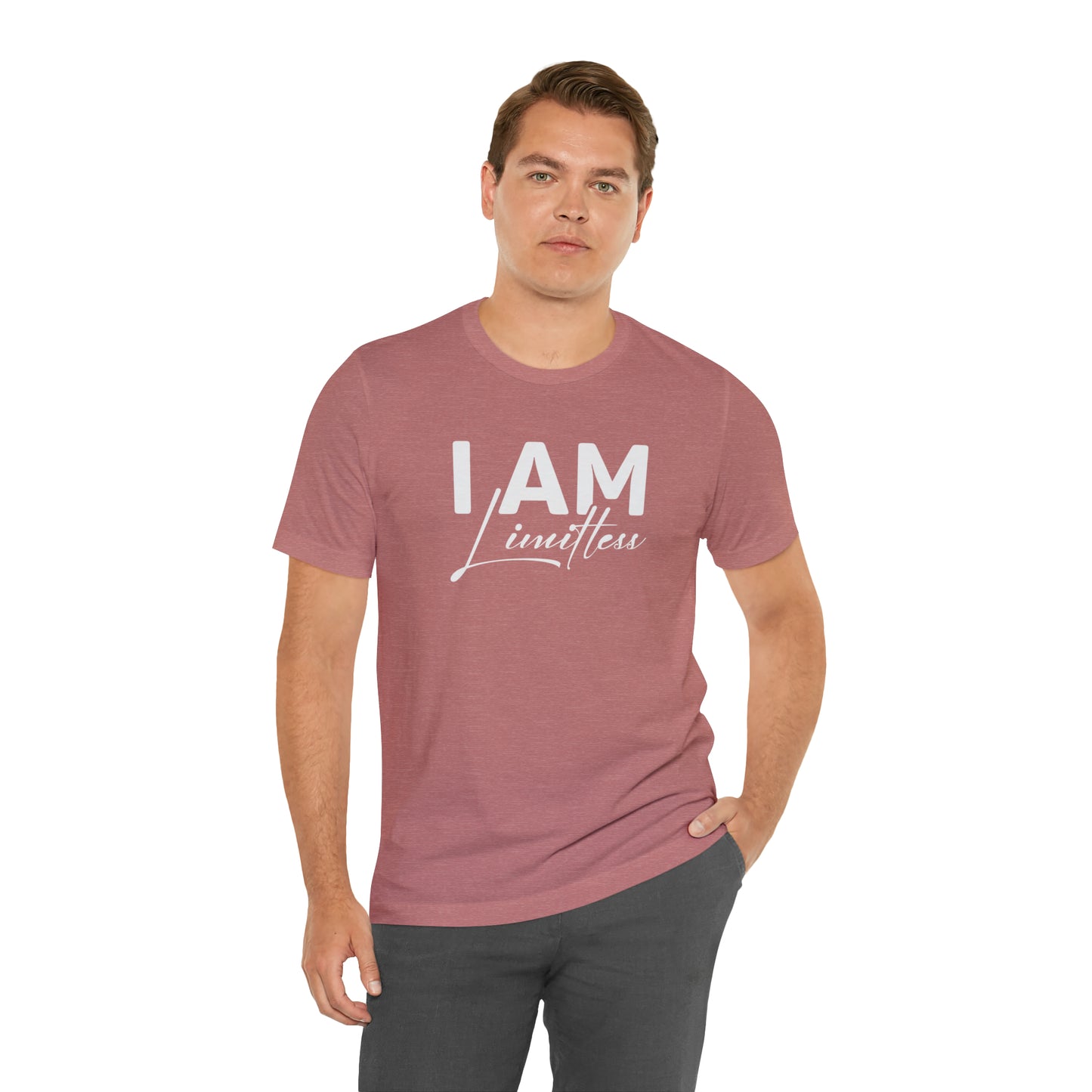 I Am Limitless - White Logo - Unisex Jersey Short Sleeve Tee