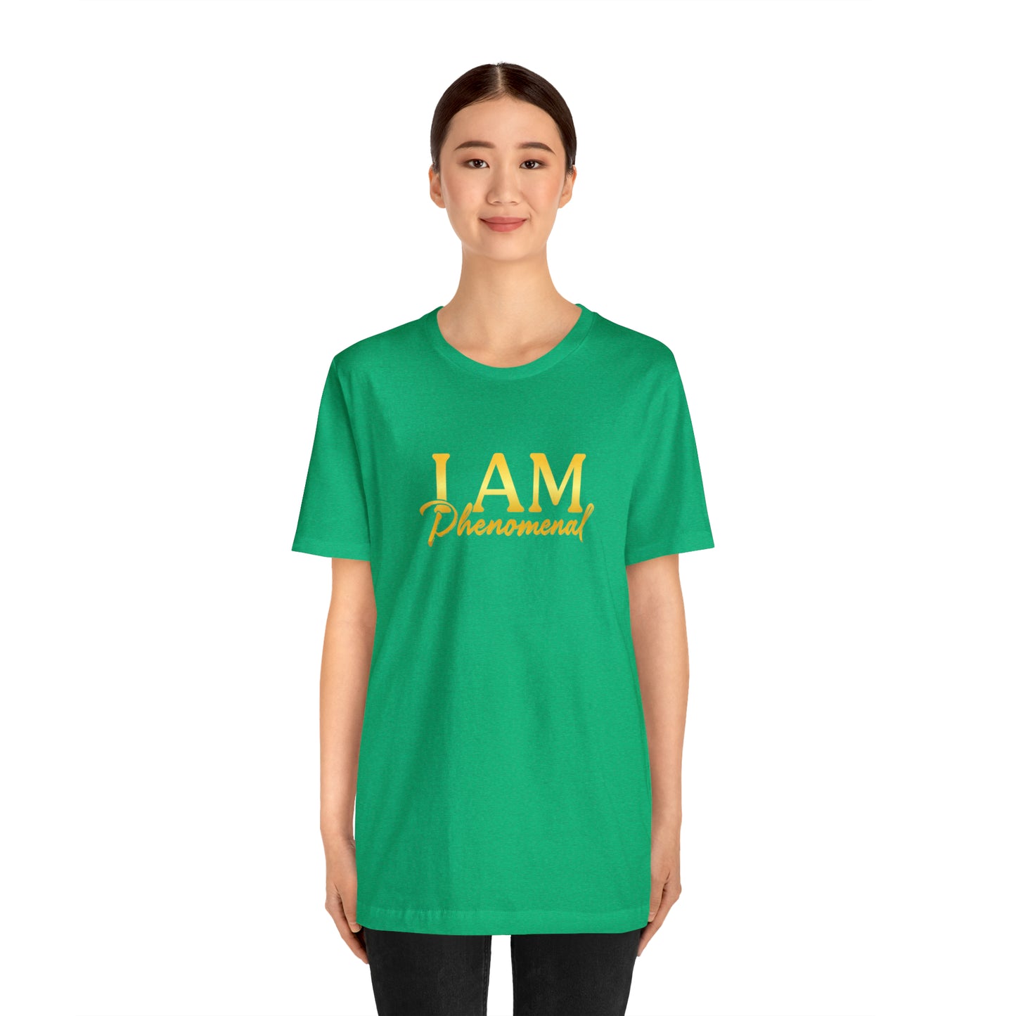 I Am Phenomenal -  Gold Logo- Unisex Jersey Short Sleeve Tee