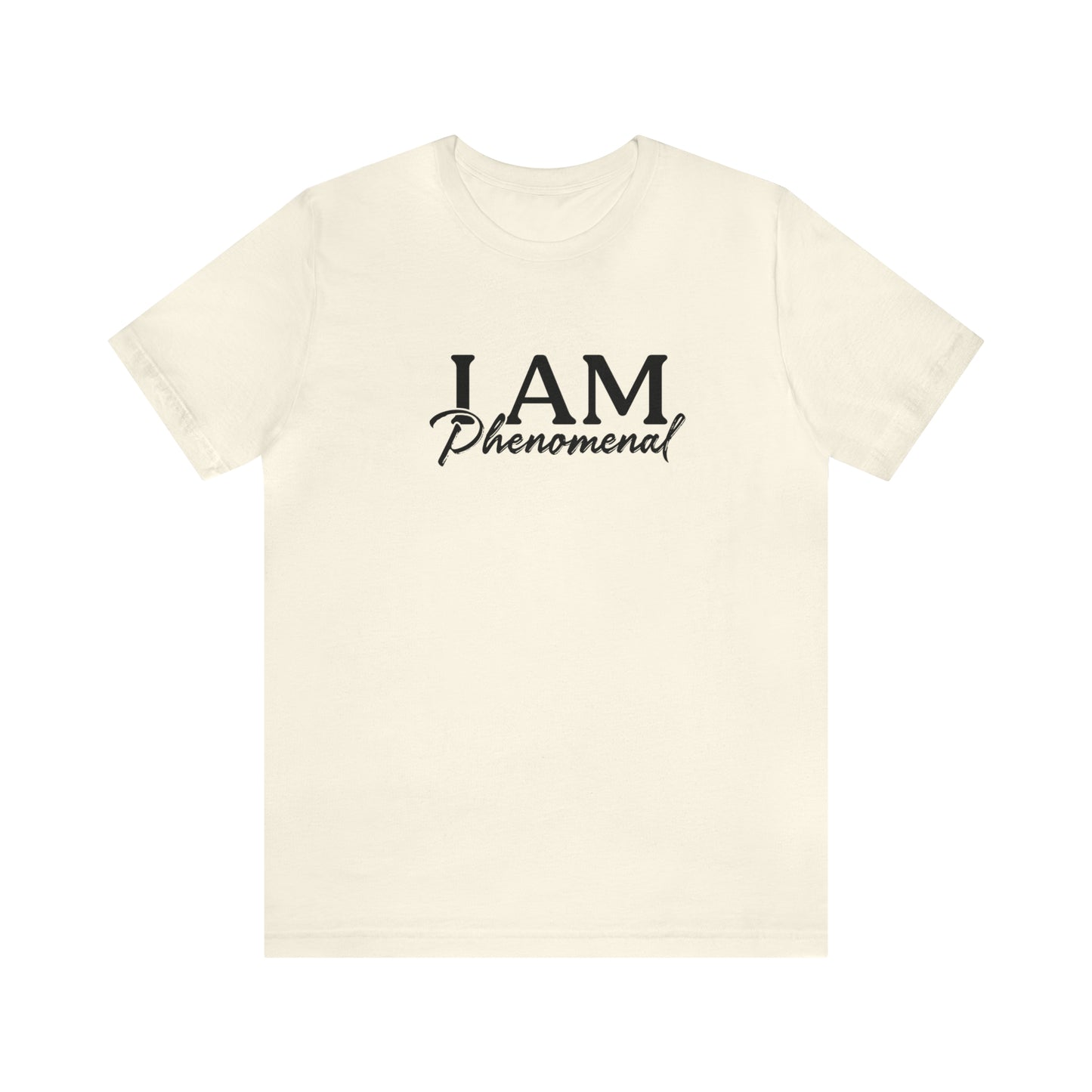 I Am Phenomenal - Black Logo - Unisex Jersey Short Sleeve Tee