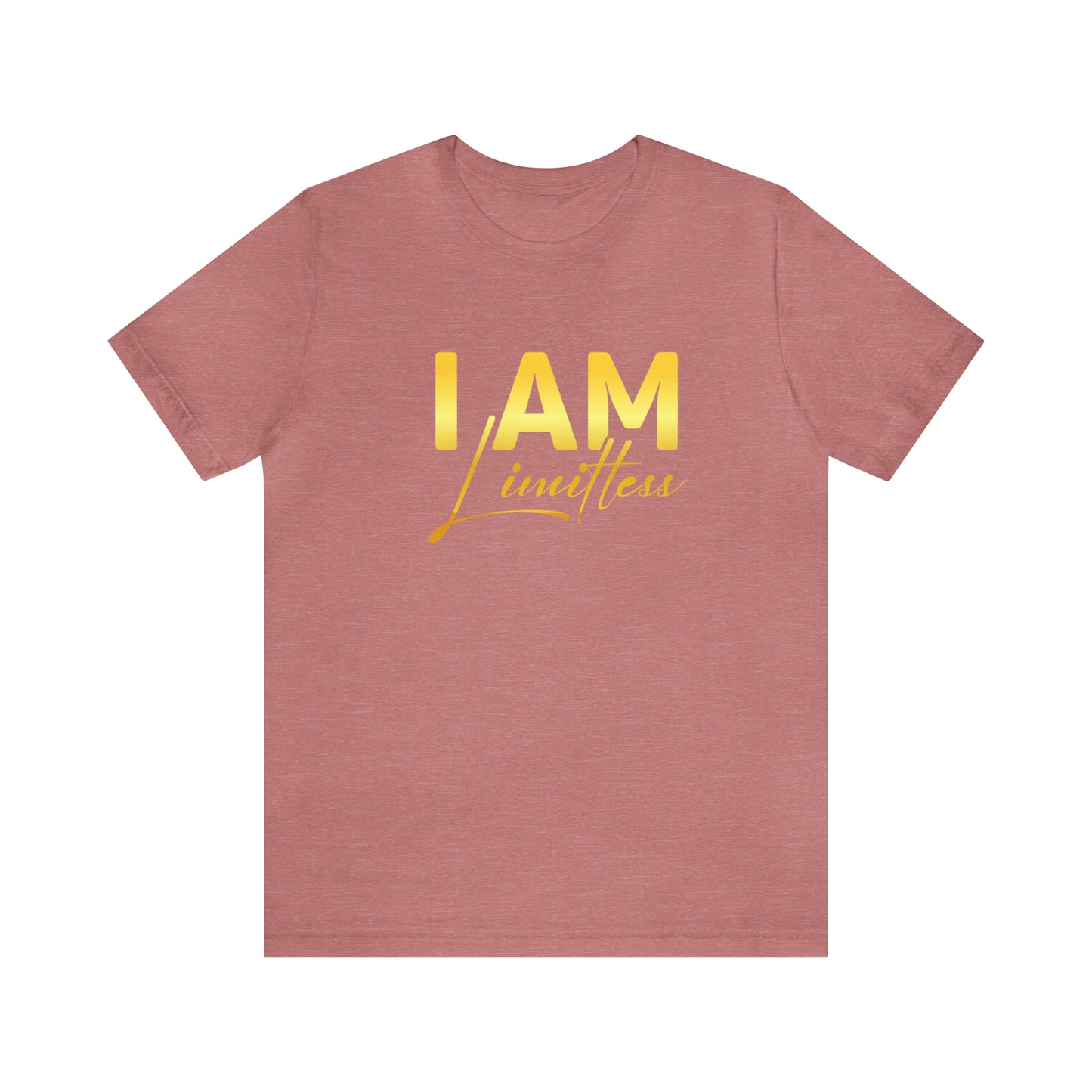 I Am Limitless -  Gold Logo- Unisex Jersey Short Sleeve Tee