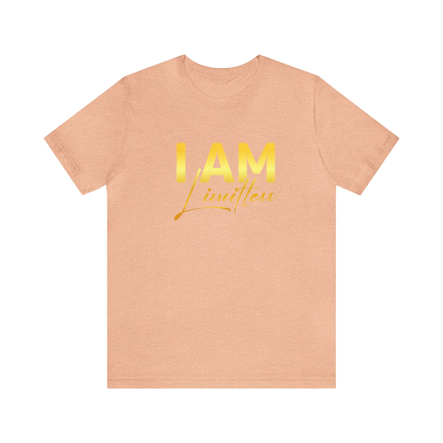 I Am Limitless -  Gold Logo- Unisex Jersey Short Sleeve Tee