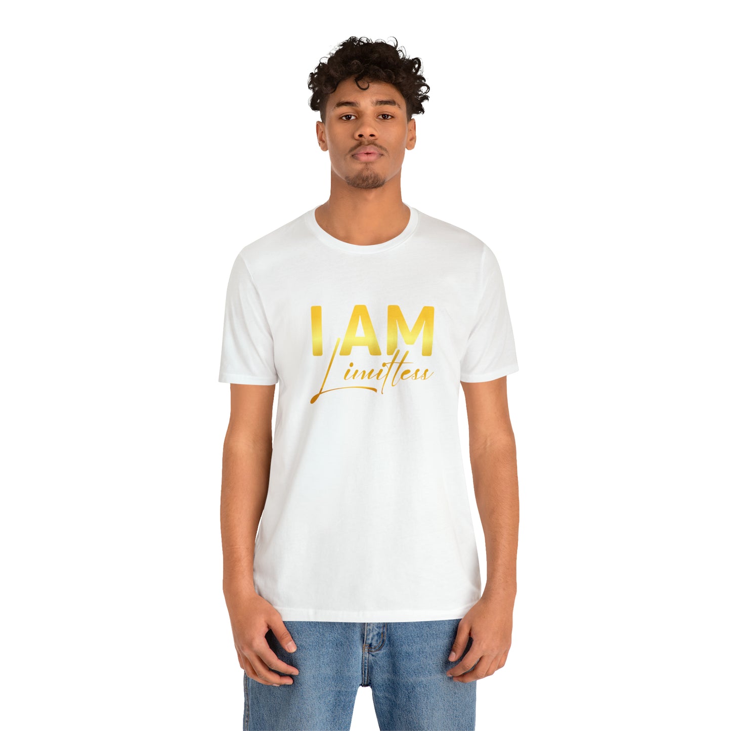 I Am Limitless -  Gold Logo- Unisex Jersey Short Sleeve Tee