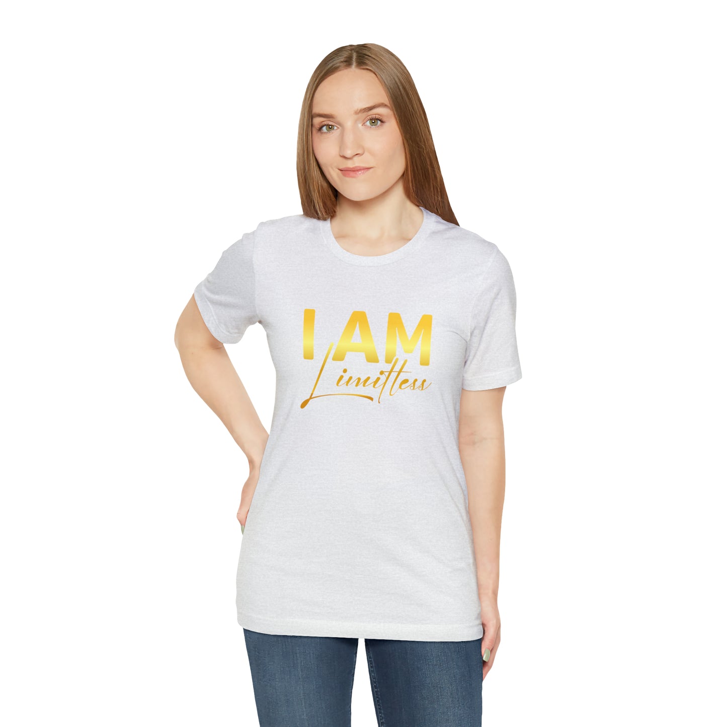 I Am Limitless -  Gold Logo- Unisex Jersey Short Sleeve Tee