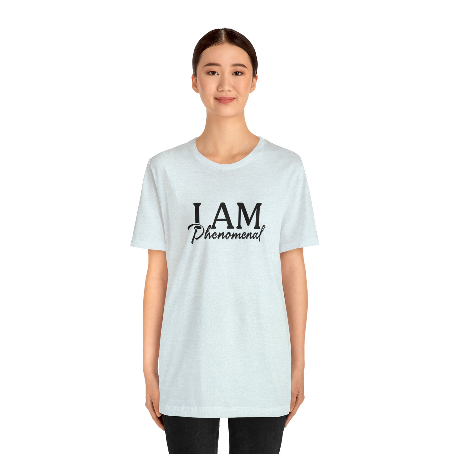 I Am Phenomenal - Black Logo - Unisex Jersey Short Sleeve Tee