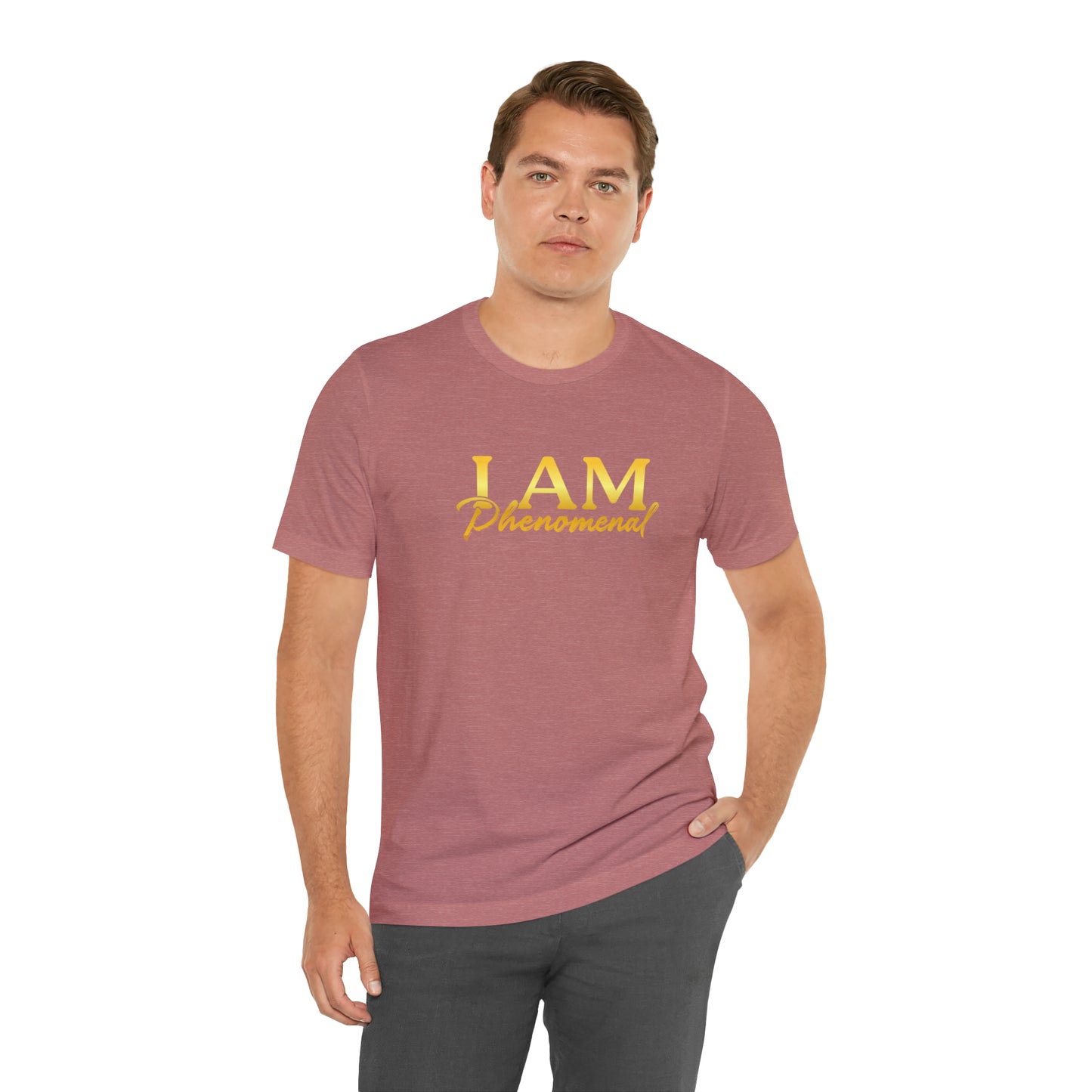 I Am Phenomenal -  Gold Logo- Unisex Jersey Short Sleeve Tee