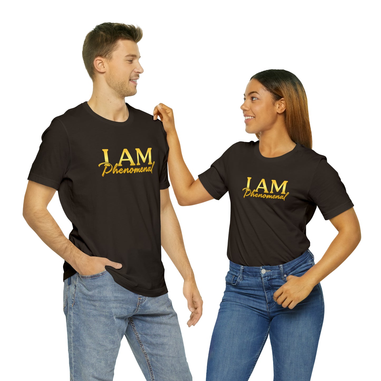 I Am Phenomenal -  Gold Logo- Unisex Jersey Short Sleeve Tee