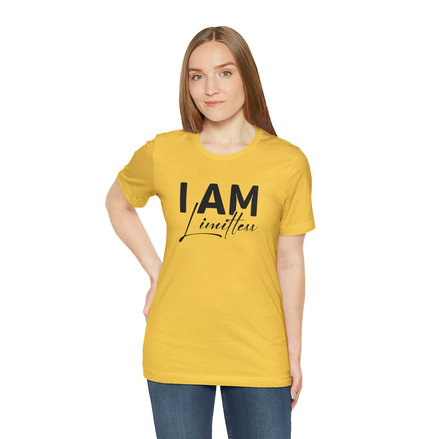 I Am Limitless - Black Logo- Unisex Jersey Short Sleeve Tee