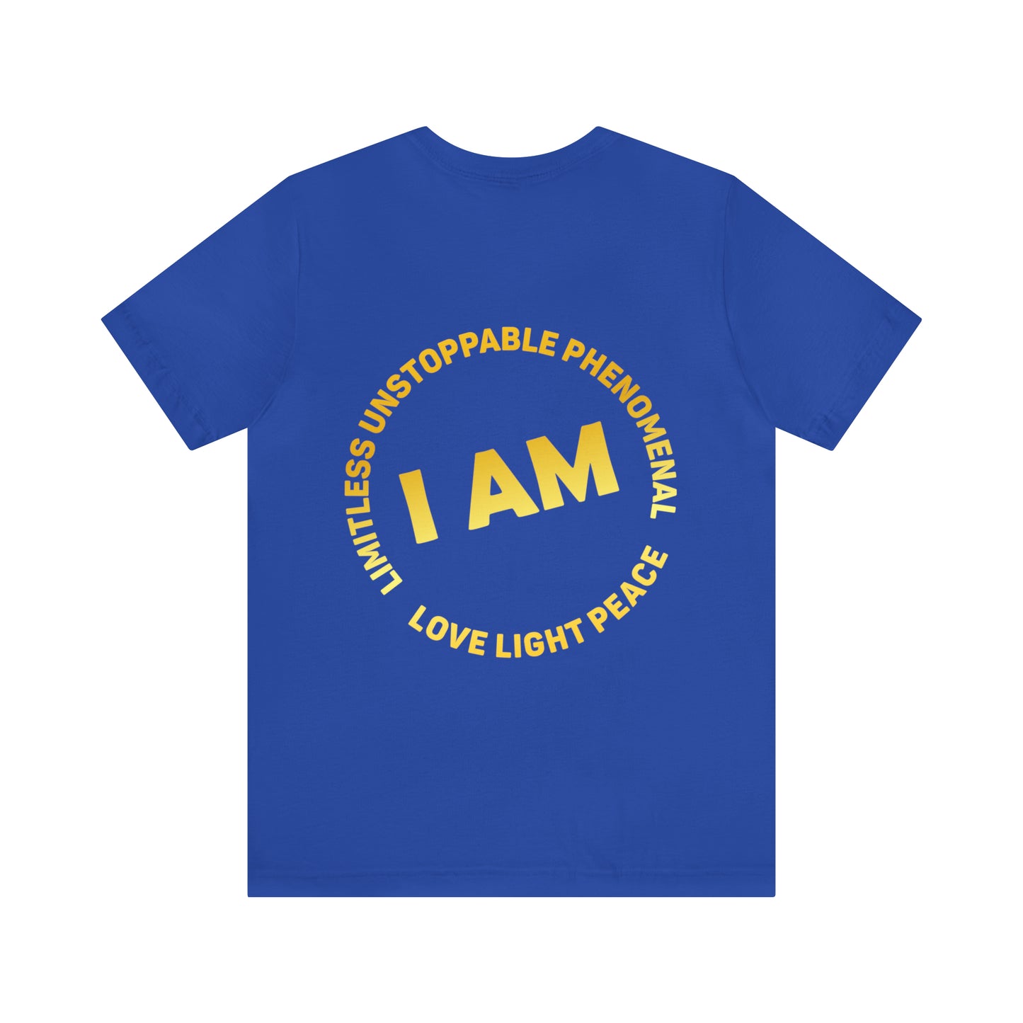 Empowered - Back Design Gold- Unisex Jersey Short Sleeve Tee