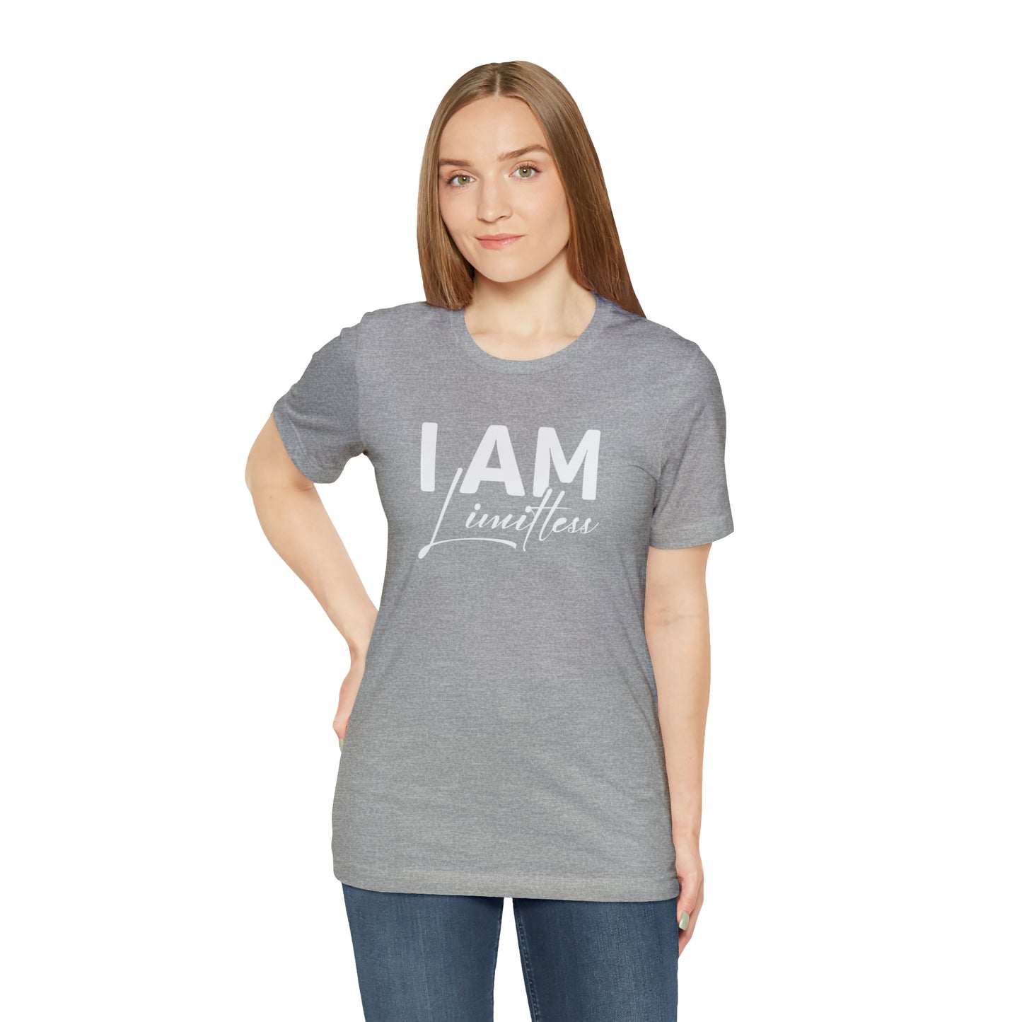 I Am Limitless - White Logo - Unisex Jersey Short Sleeve Tee