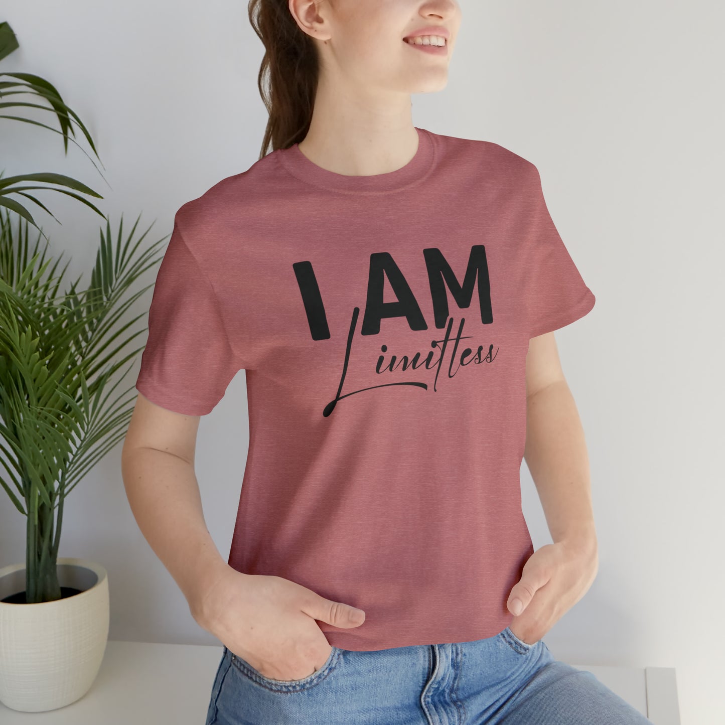 I Am Limitless - Black Logo- Unisex Jersey Short Sleeve Tee