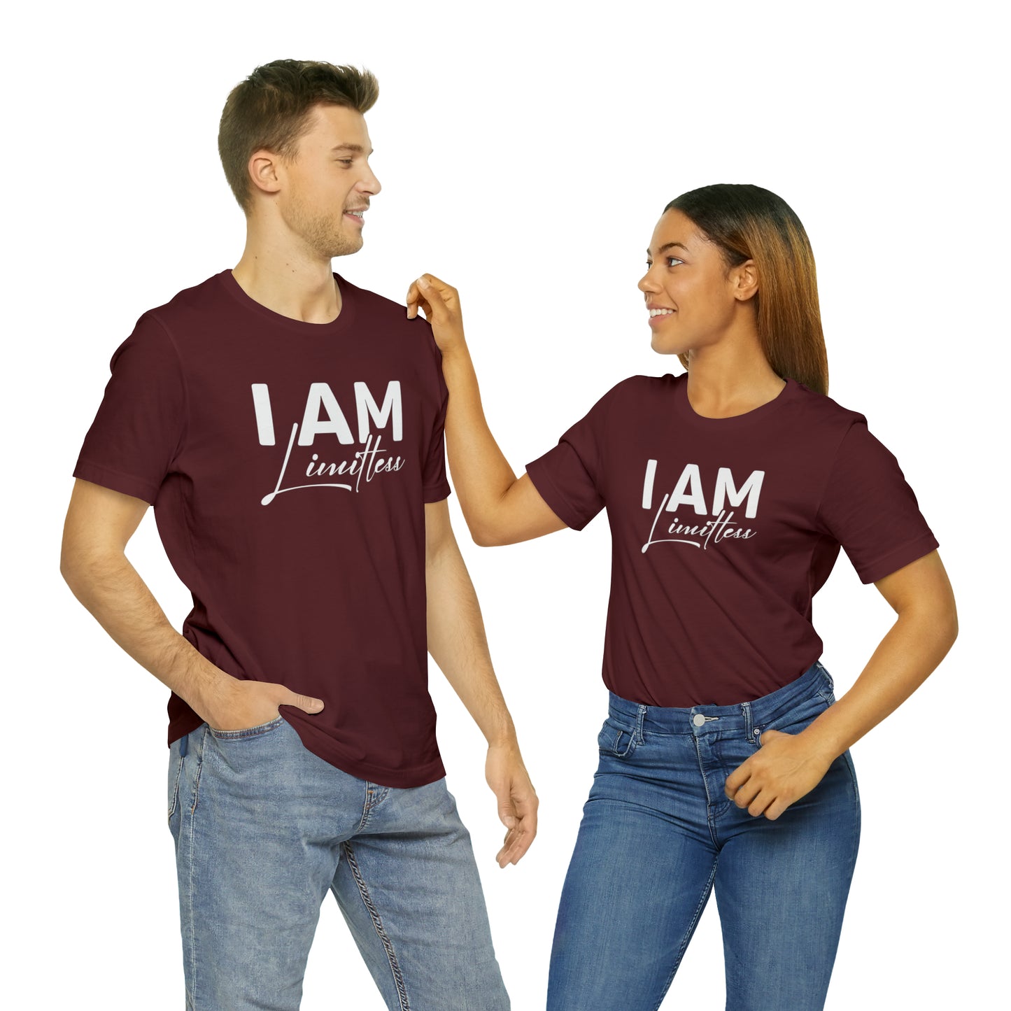 I Am Limitless - White Logo - Unisex Jersey Short Sleeve Tee