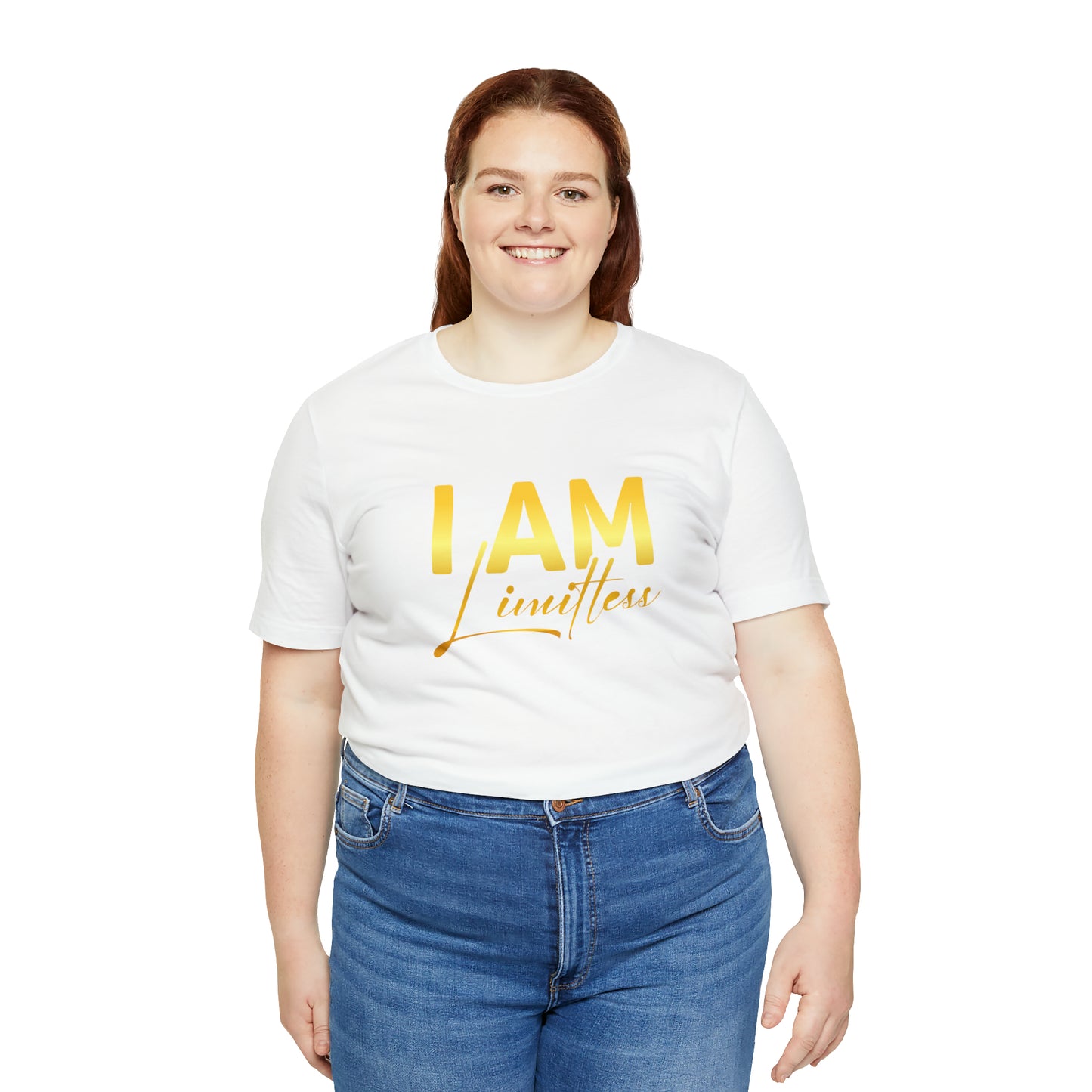 I Am Limitless -  Gold Logo- Unisex Jersey Short Sleeve Tee