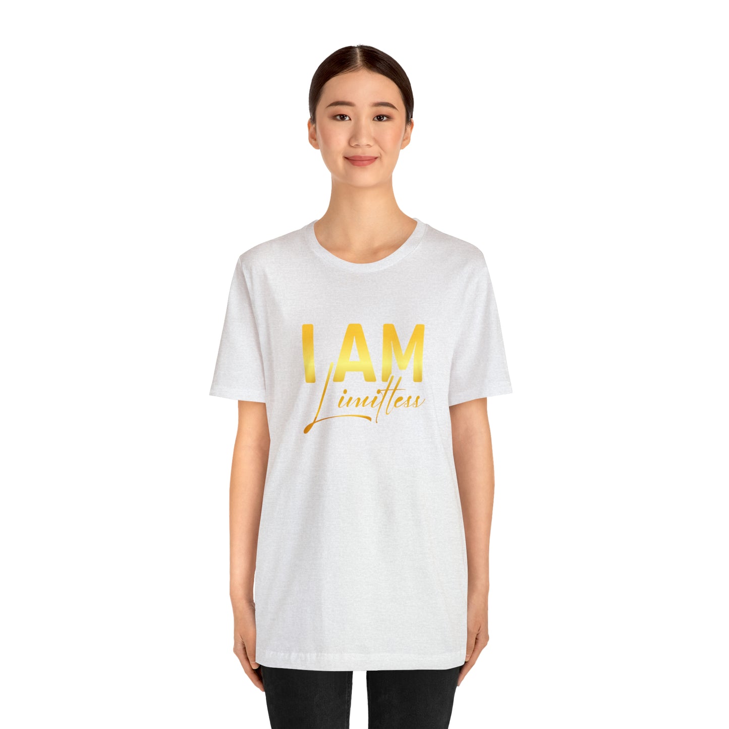 I Am Limitless -  Gold Logo- Unisex Jersey Short Sleeve Tee