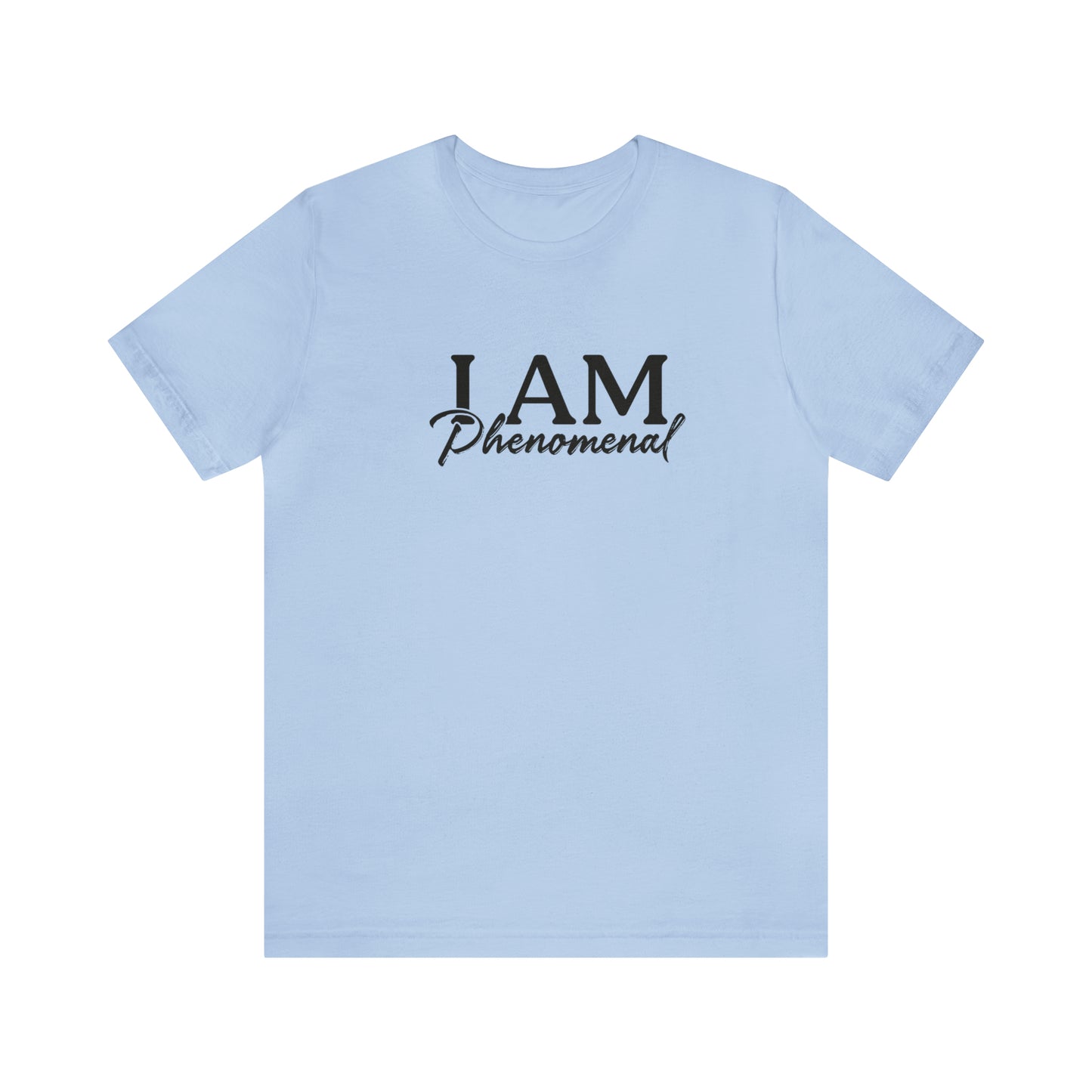 I Am Phenomenal - Black Logo - Unisex Jersey Short Sleeve Tee