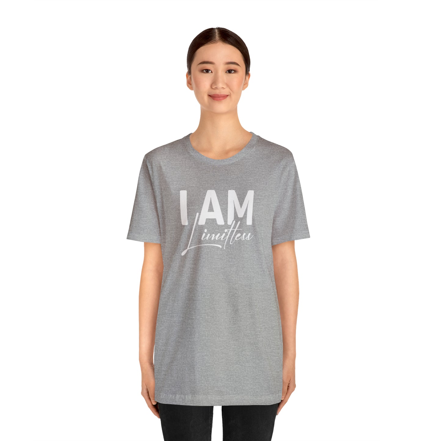 I Am Limitless - White Logo - Unisex Jersey Short Sleeve Tee