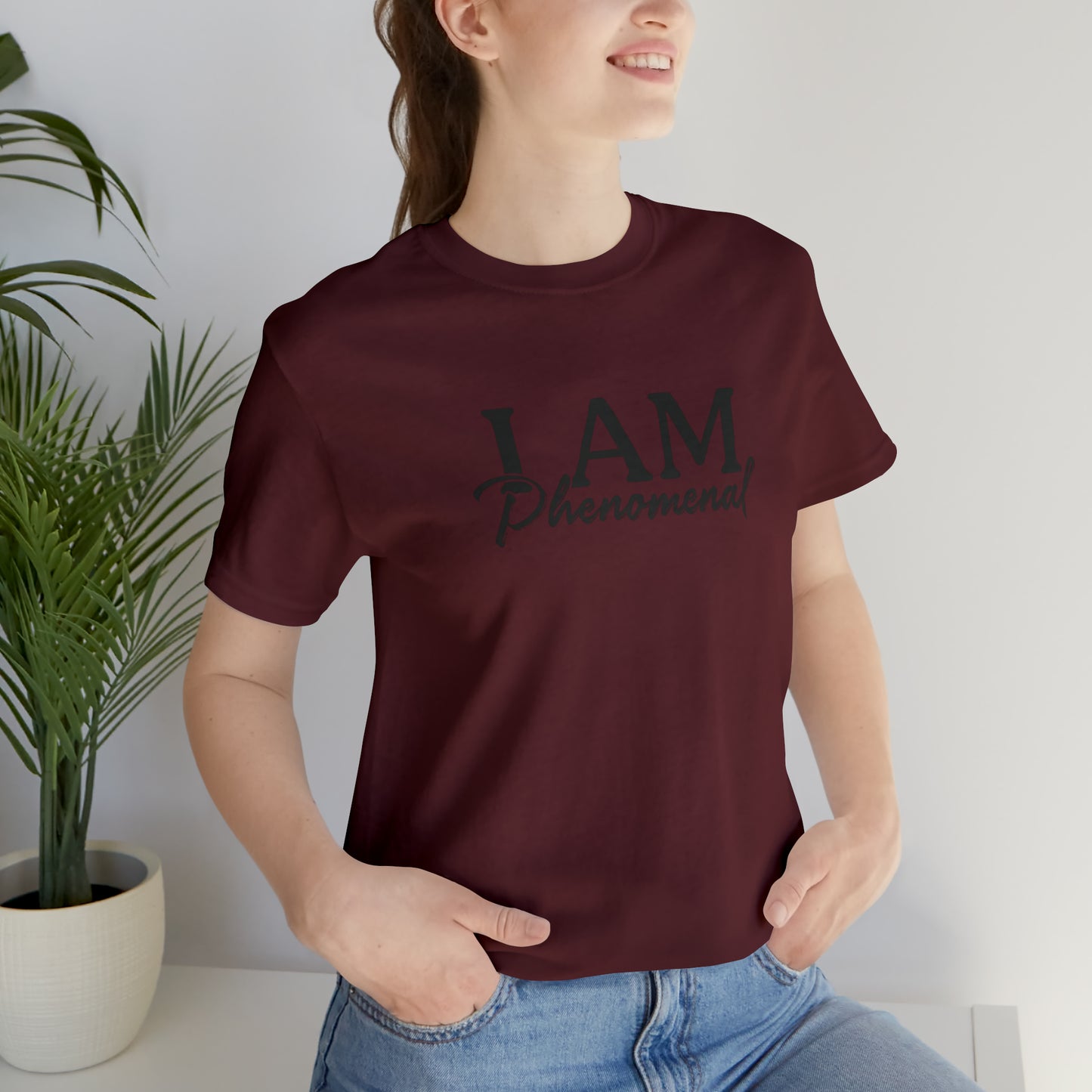 I Am Phenomenal - Black Logo - Unisex Jersey Short Sleeve Tee