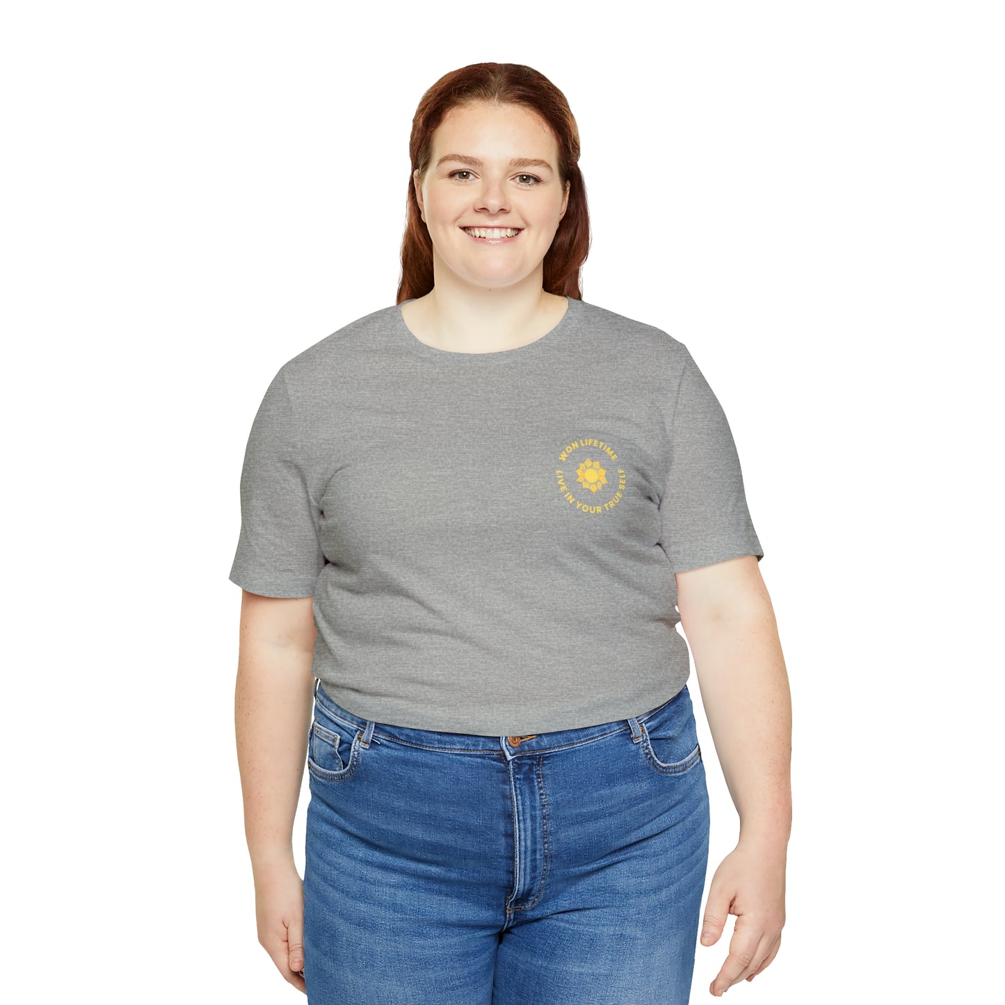 Empowered - Back Design Gold- Unisex Jersey Short Sleeve Tee