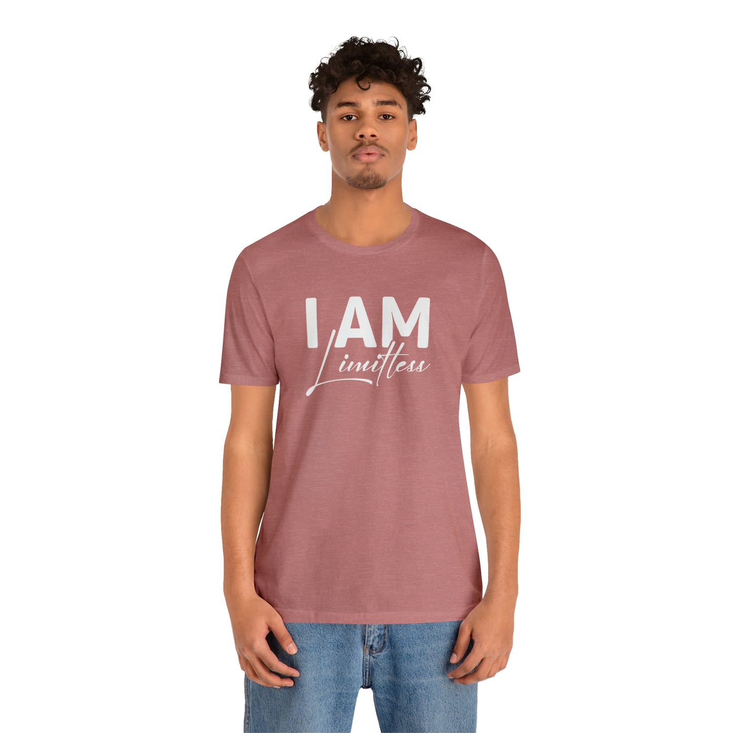 I Am Limitless - White Logo - Unisex Jersey Short Sleeve Tee