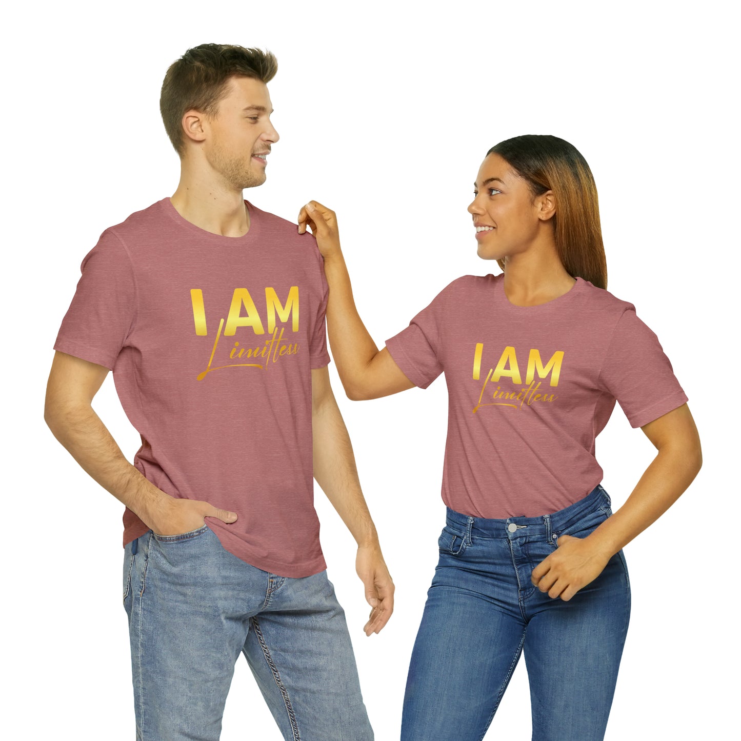 I Am Limitless -  Gold Logo- Unisex Jersey Short Sleeve Tee