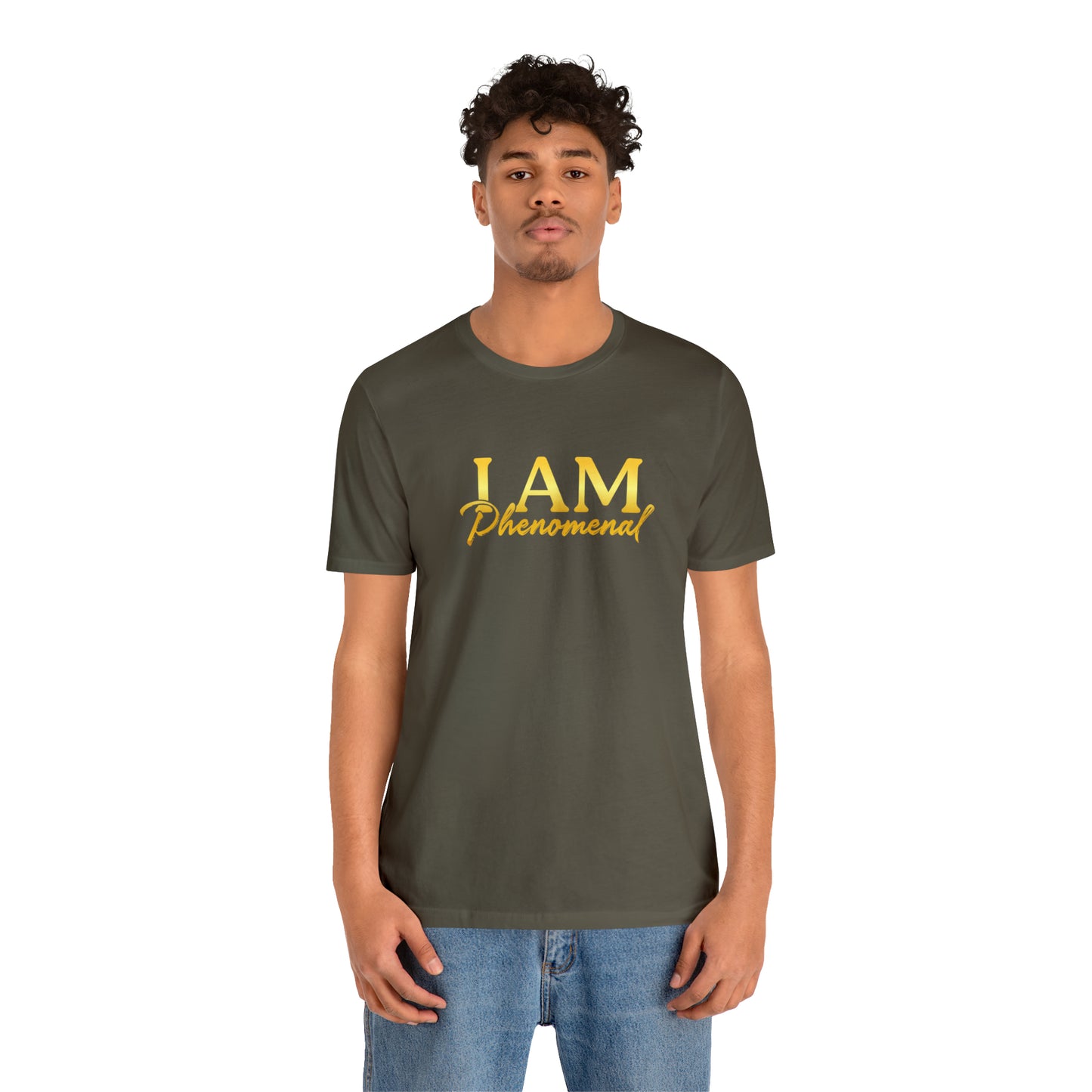 I Am Phenomenal -  Gold Logo- Unisex Jersey Short Sleeve Tee