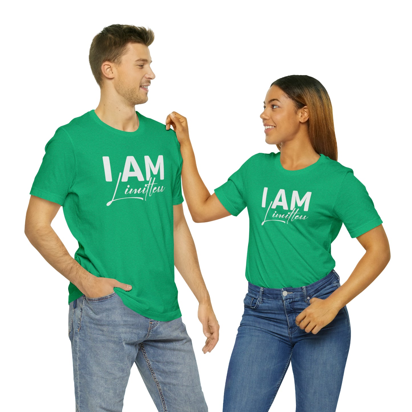 I Am Limitless - White Logo - Unisex Jersey Short Sleeve Tee