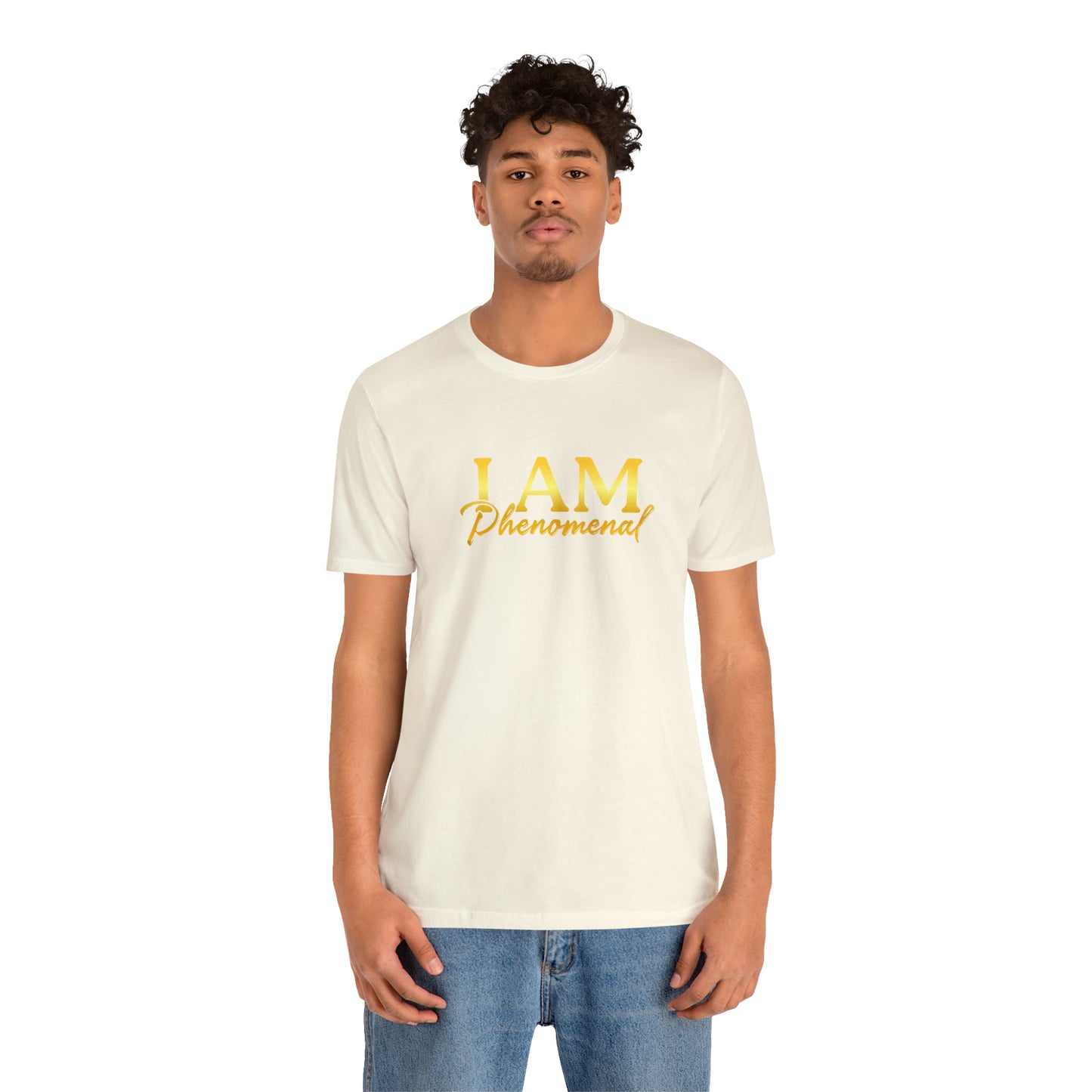 I Am Phenomenal -  Gold Logo- Unisex Jersey Short Sleeve Tee